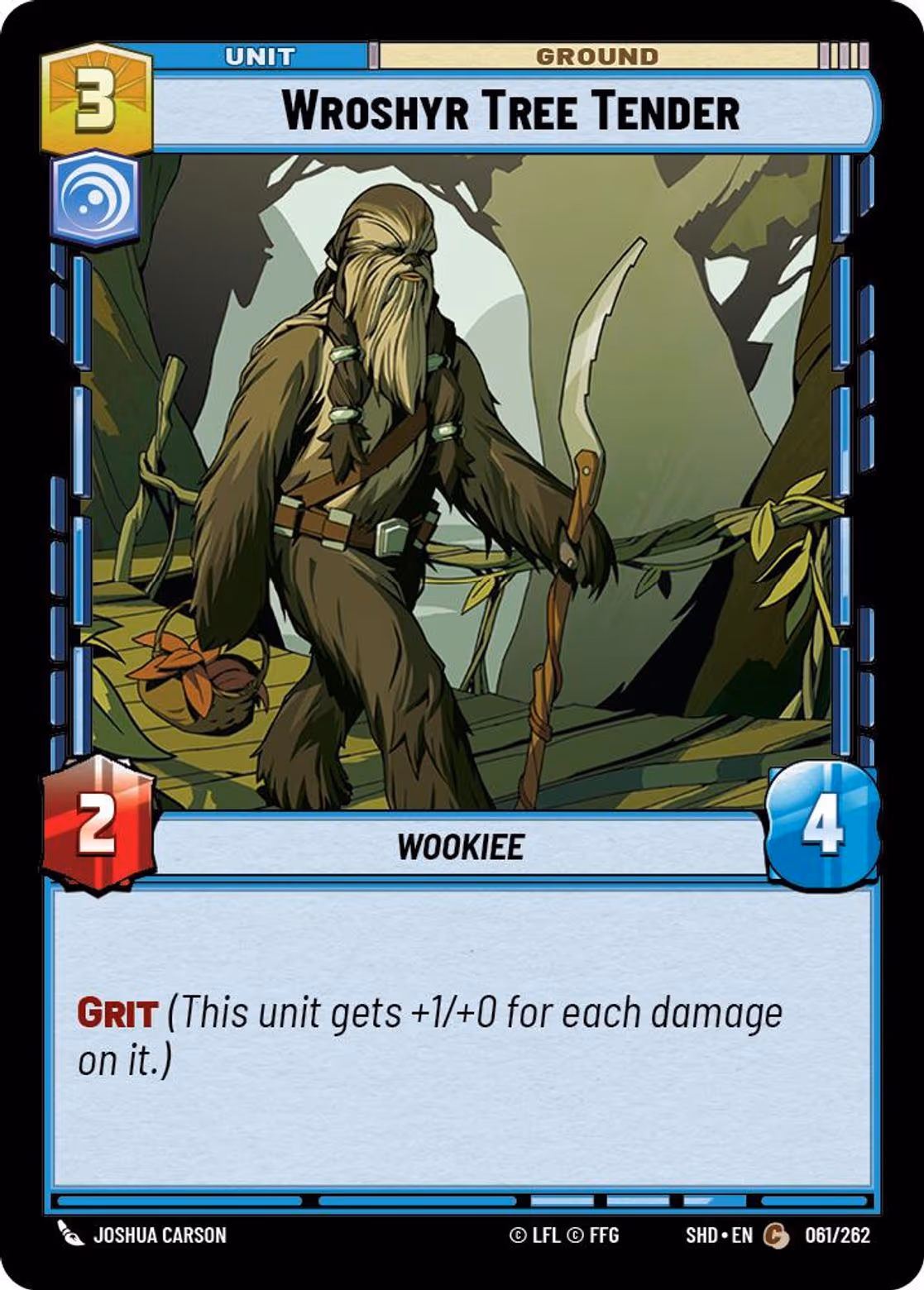 Wroshyr Tree Tender SHD-061 Star Wars Unlimited card