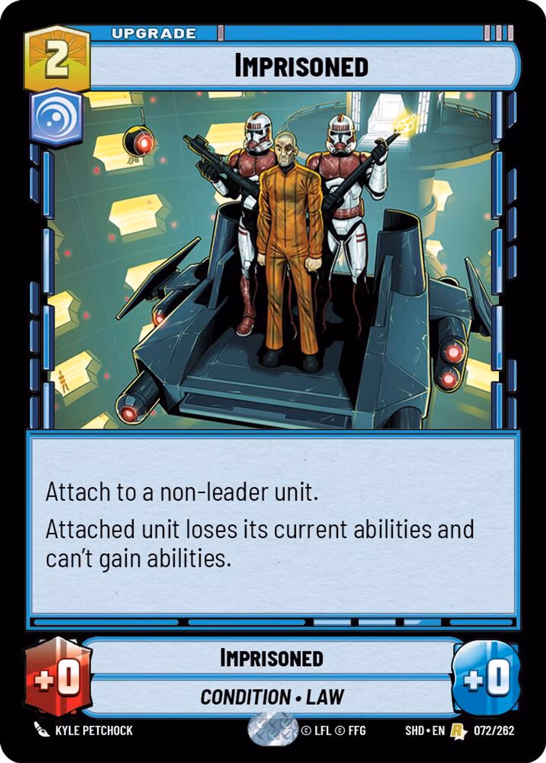 Imprisoned SHD-072 Star Wars Unlimited card