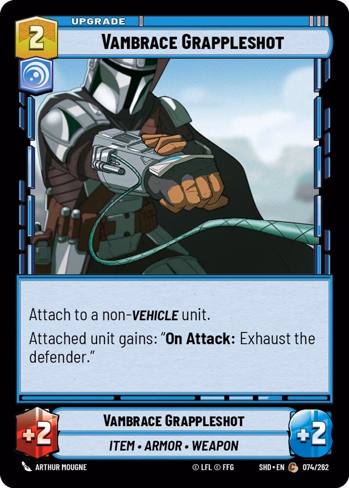 Vambrace Grappleshot SHD-074 Star Wars Unlimited card