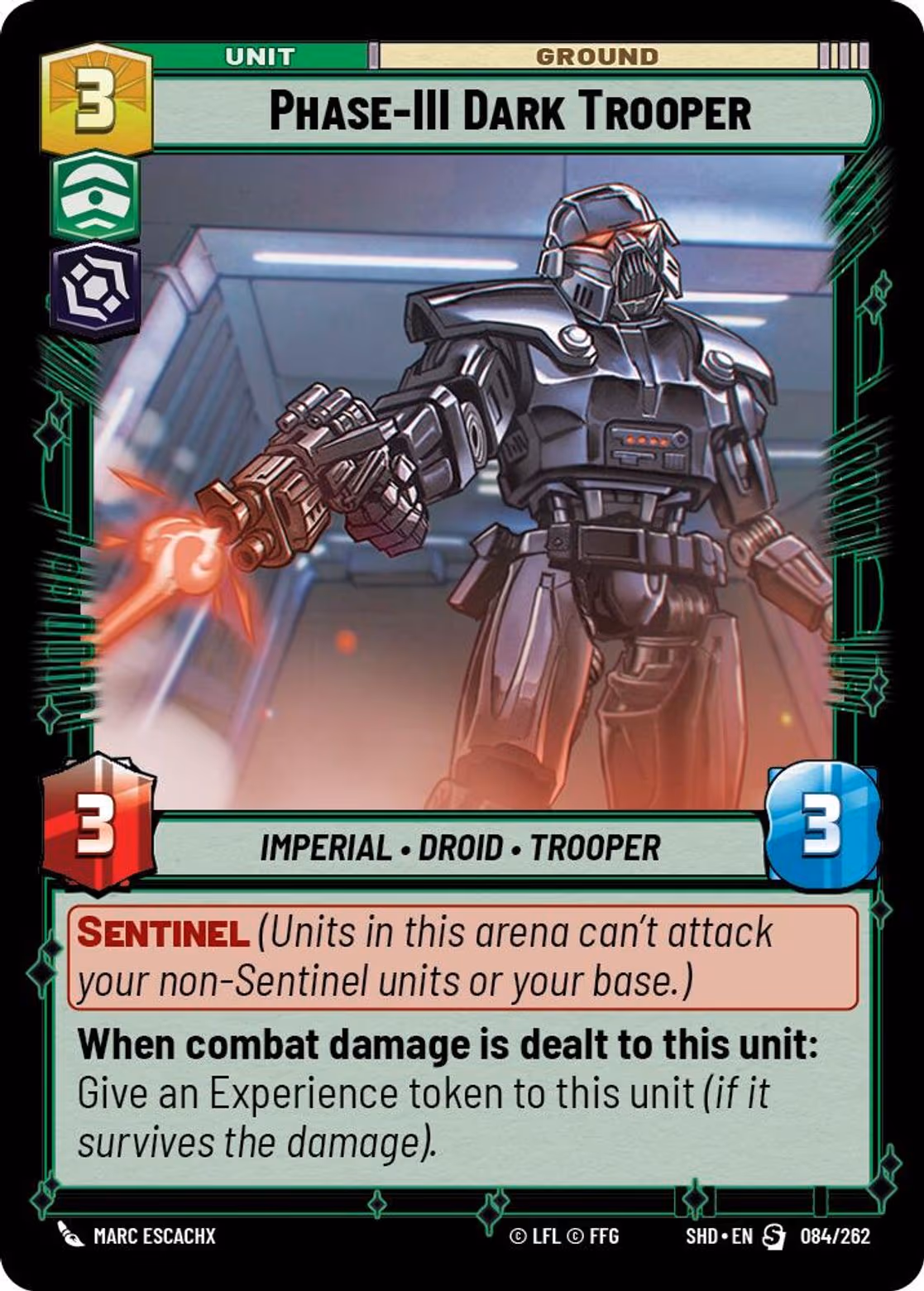 Phase-III Dark Trooper SHD-084 Star Wars Unlimited card