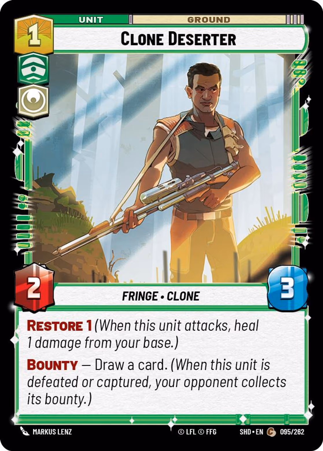 Clone Deserter SHD-095 Star Wars Unlimited card