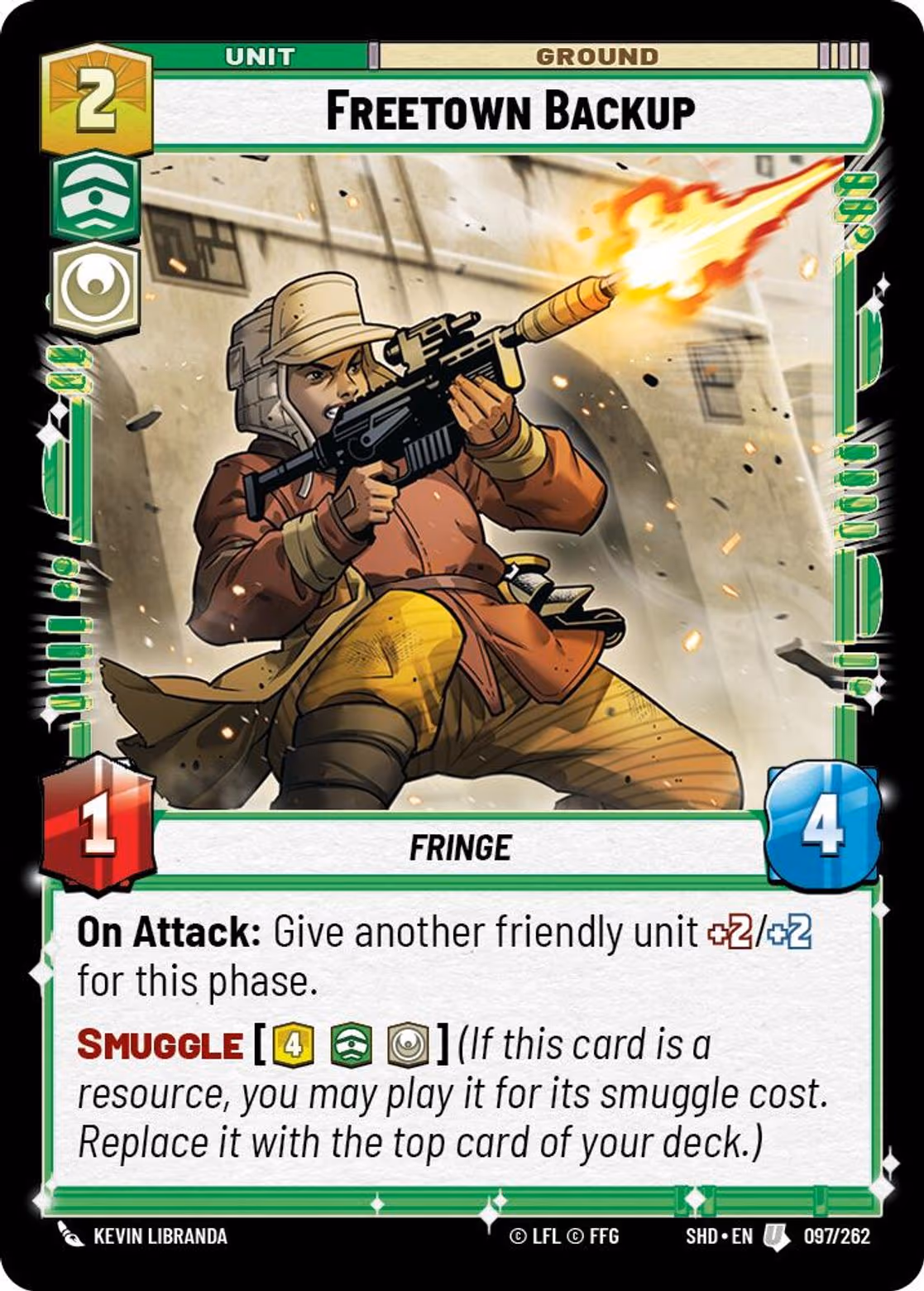 Freetown Backup SHD-097 Star Wars Unlimited card