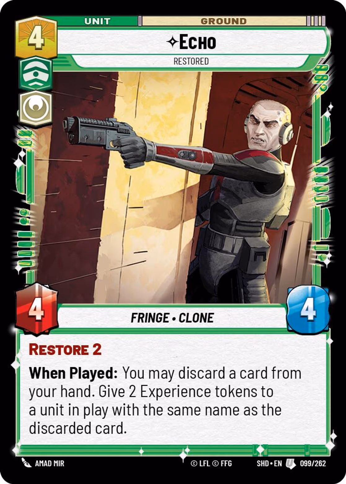 Echo - Restored SHD-099 Star Wars Unlimited card