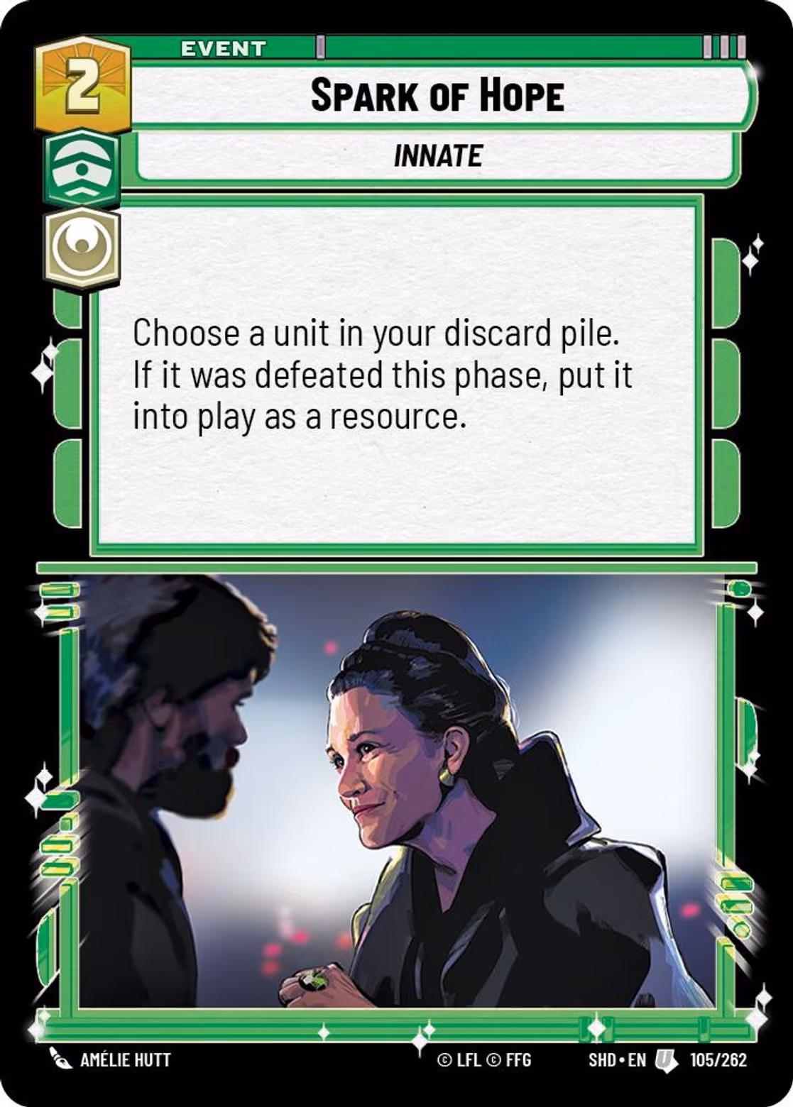 Spark of Hope SHD-105 Star Wars Unlimited card