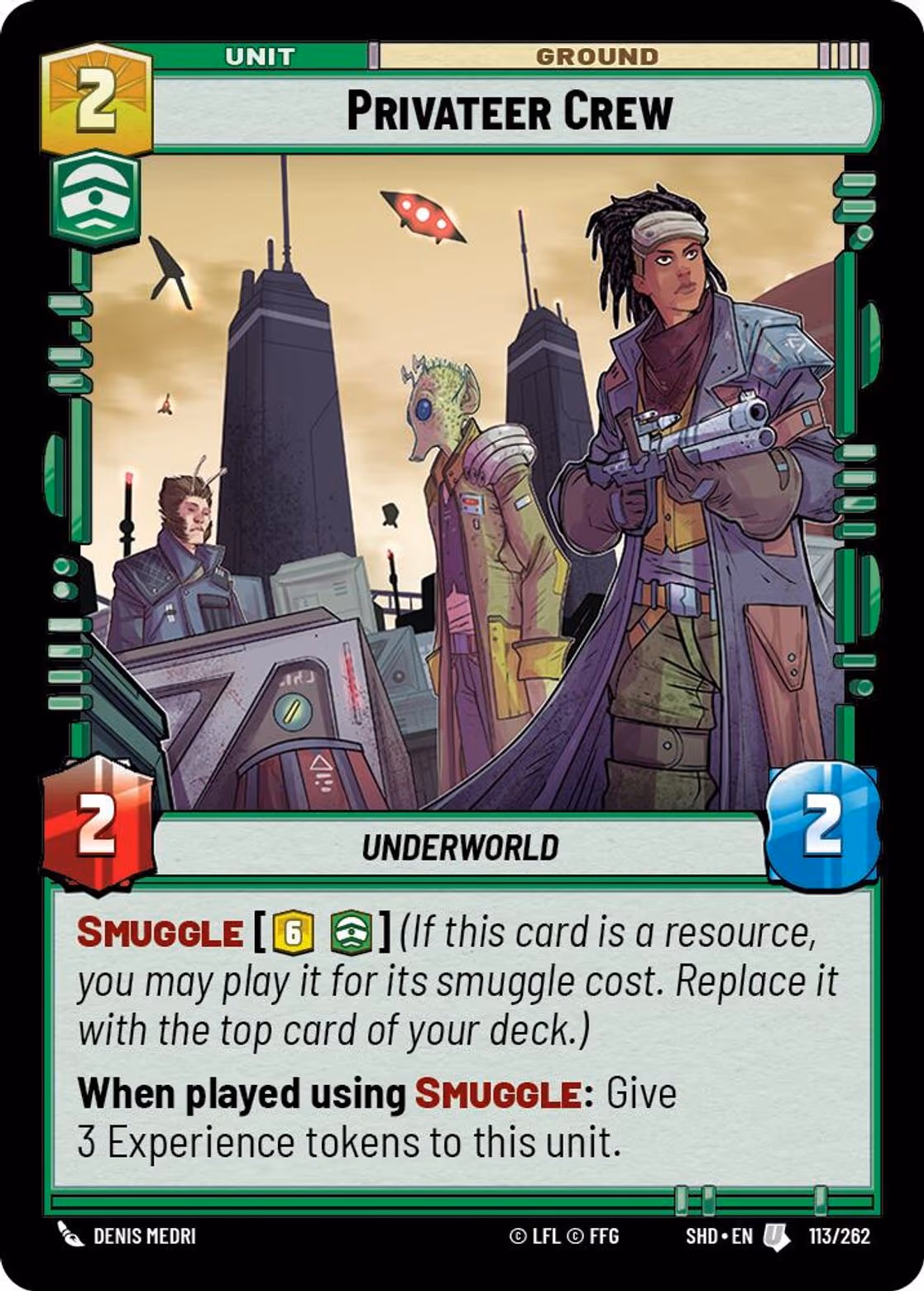 Privateer Crew SHD-113 Star Wars Unlimited card