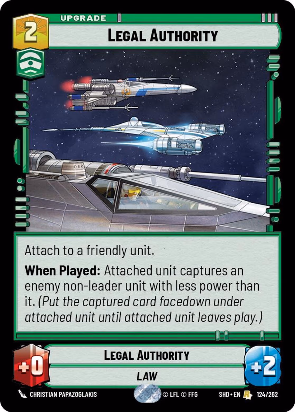 Legal Authority SHD-124 Star Wars Unlimited card