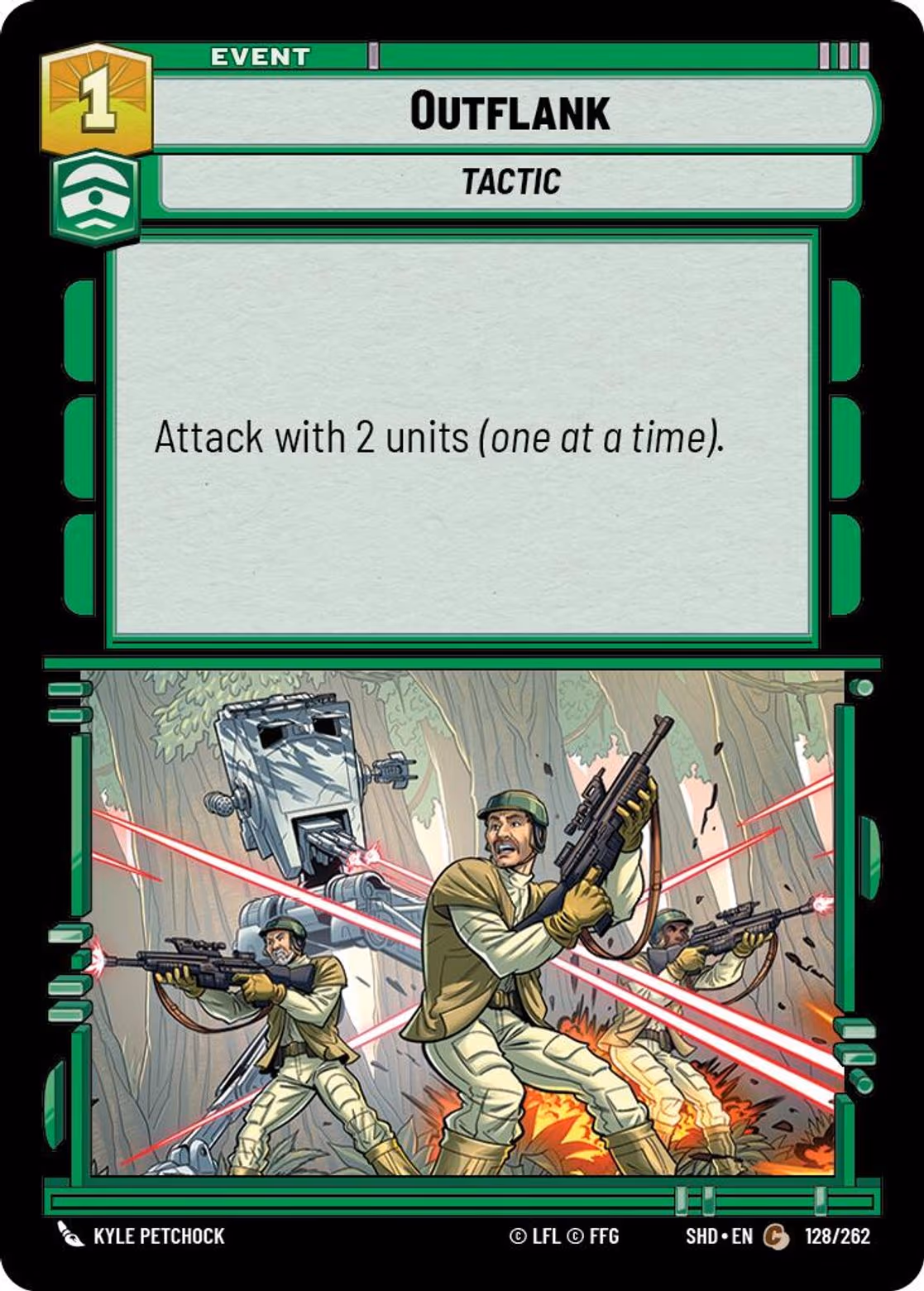 Outflank SHD-128 Star Wars Unlimited card