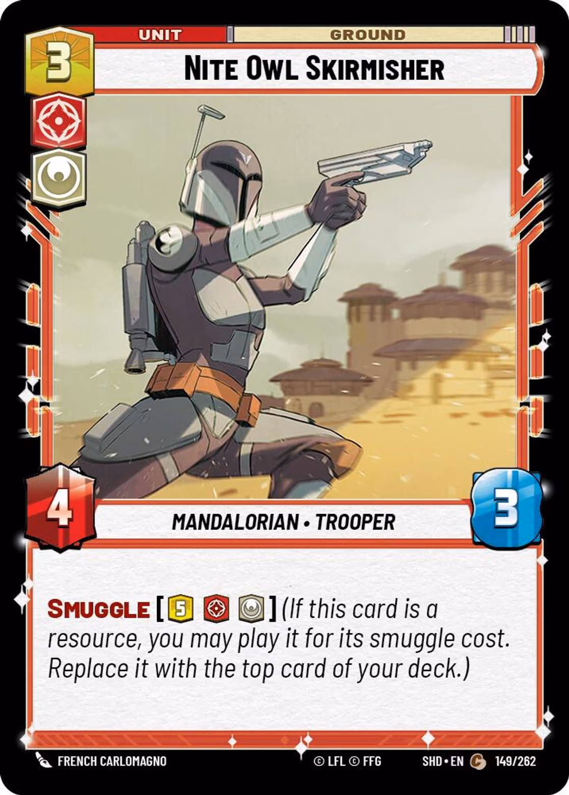 Nite Owl Skirmisher SHD-149 Star Wars Unlimited card