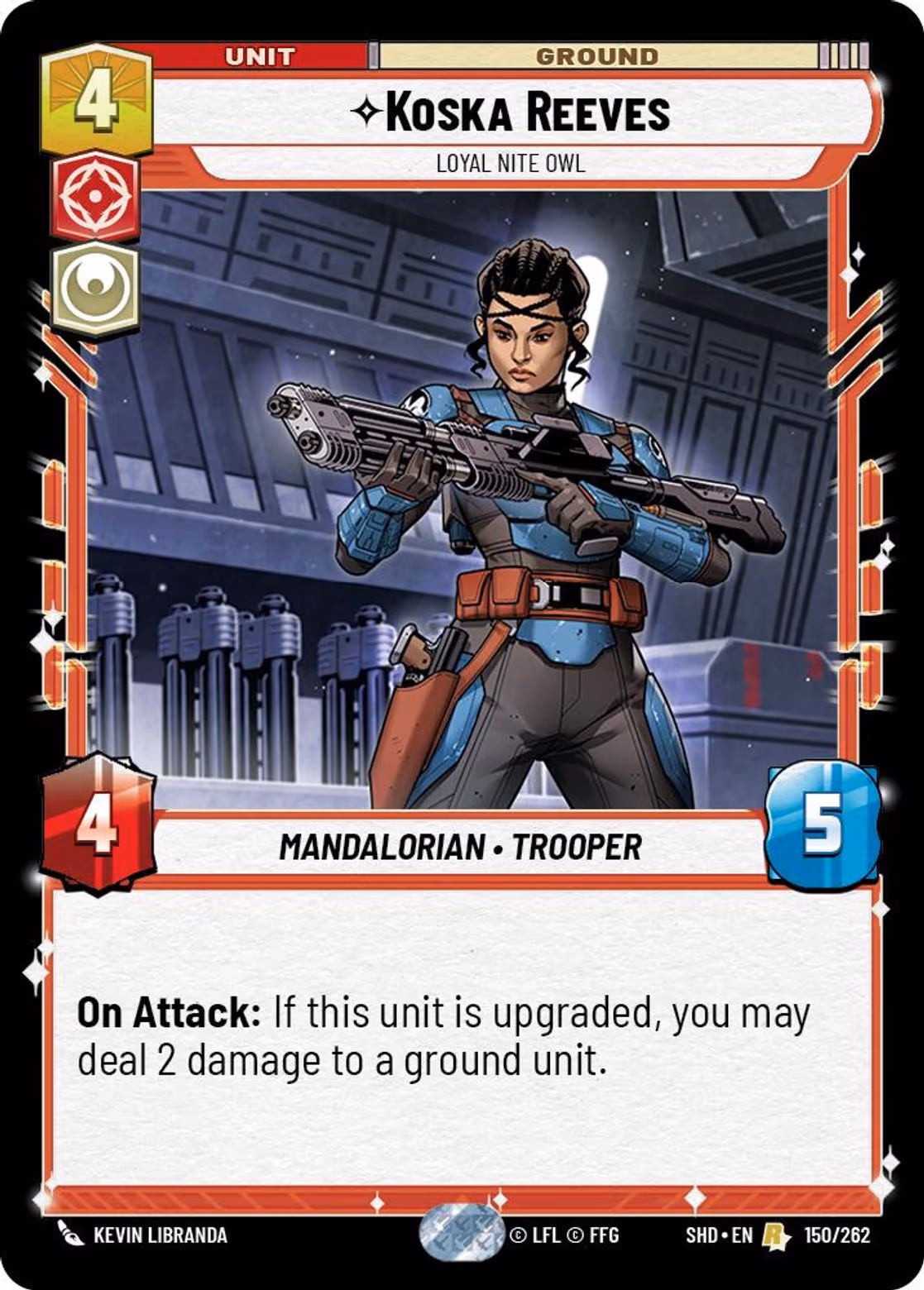 Koska Reeves - Loyal Nite Owl SHD-150 Star Wars Unlimited card