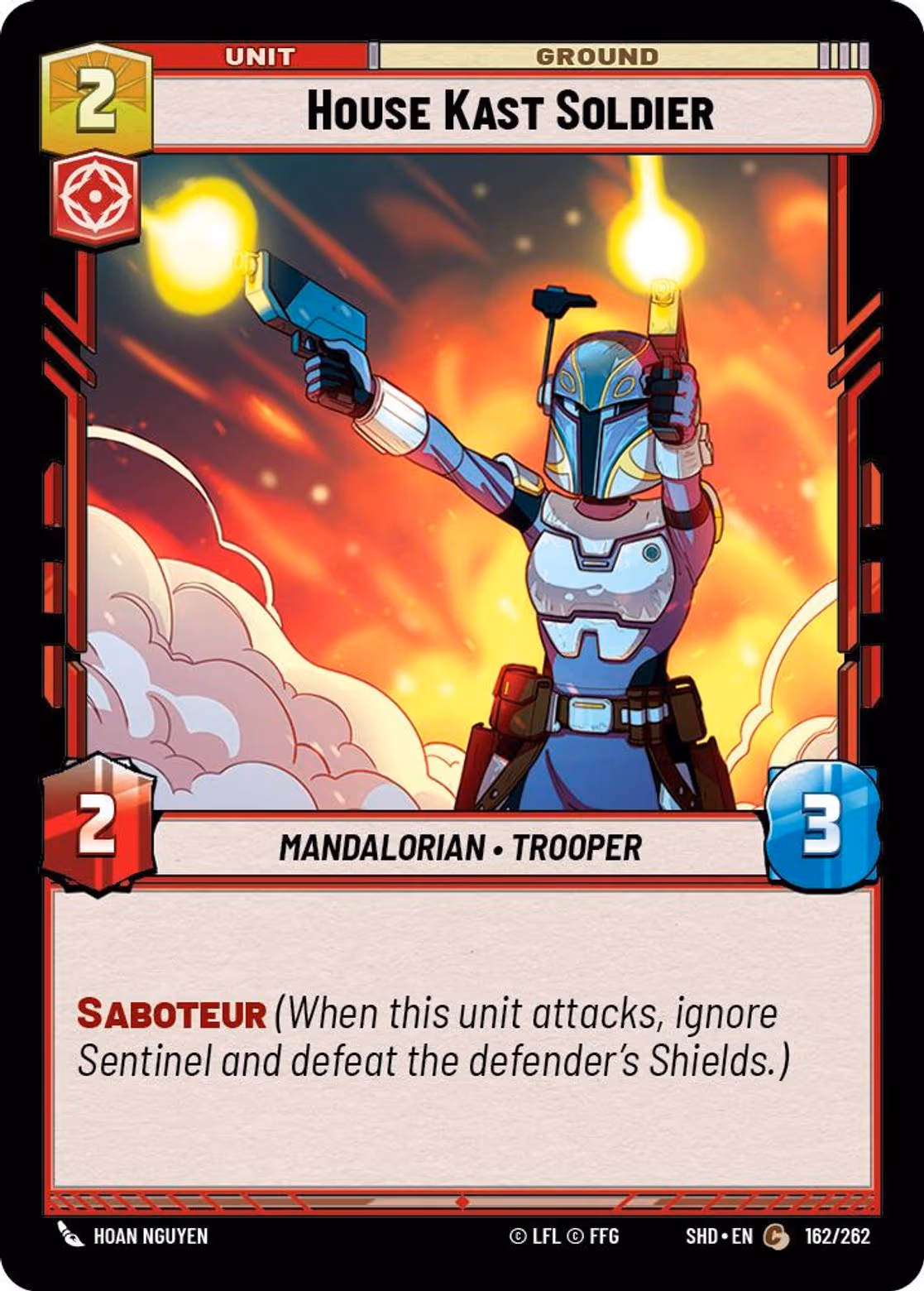 House Kast Soldier SHD-162 Star Wars Unlimited card
