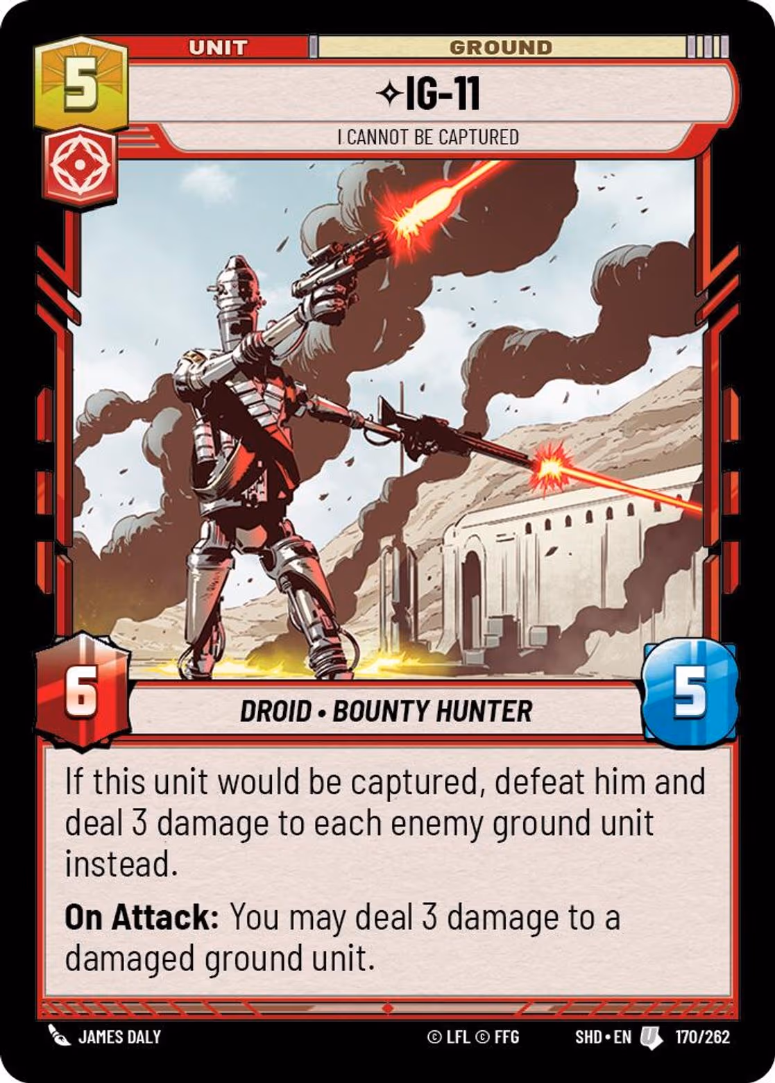 IG-11 - I Cannot Be Captured SHD-170 Star Wars Unlimited card