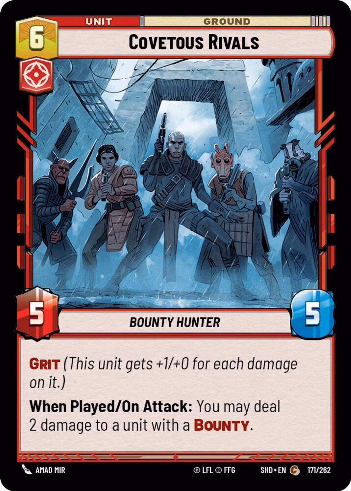 Covetous Rivals SHD-171 Star Wars Unlimited card