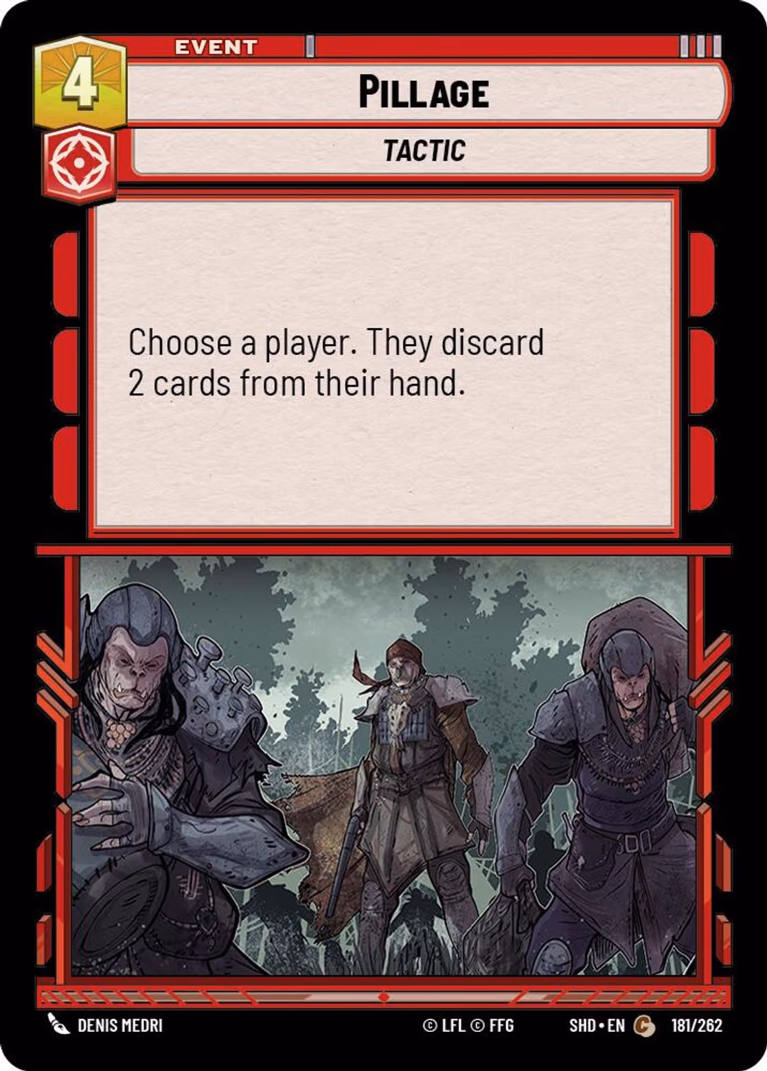 Pillage SHD-181 Star Wars Unlimited card