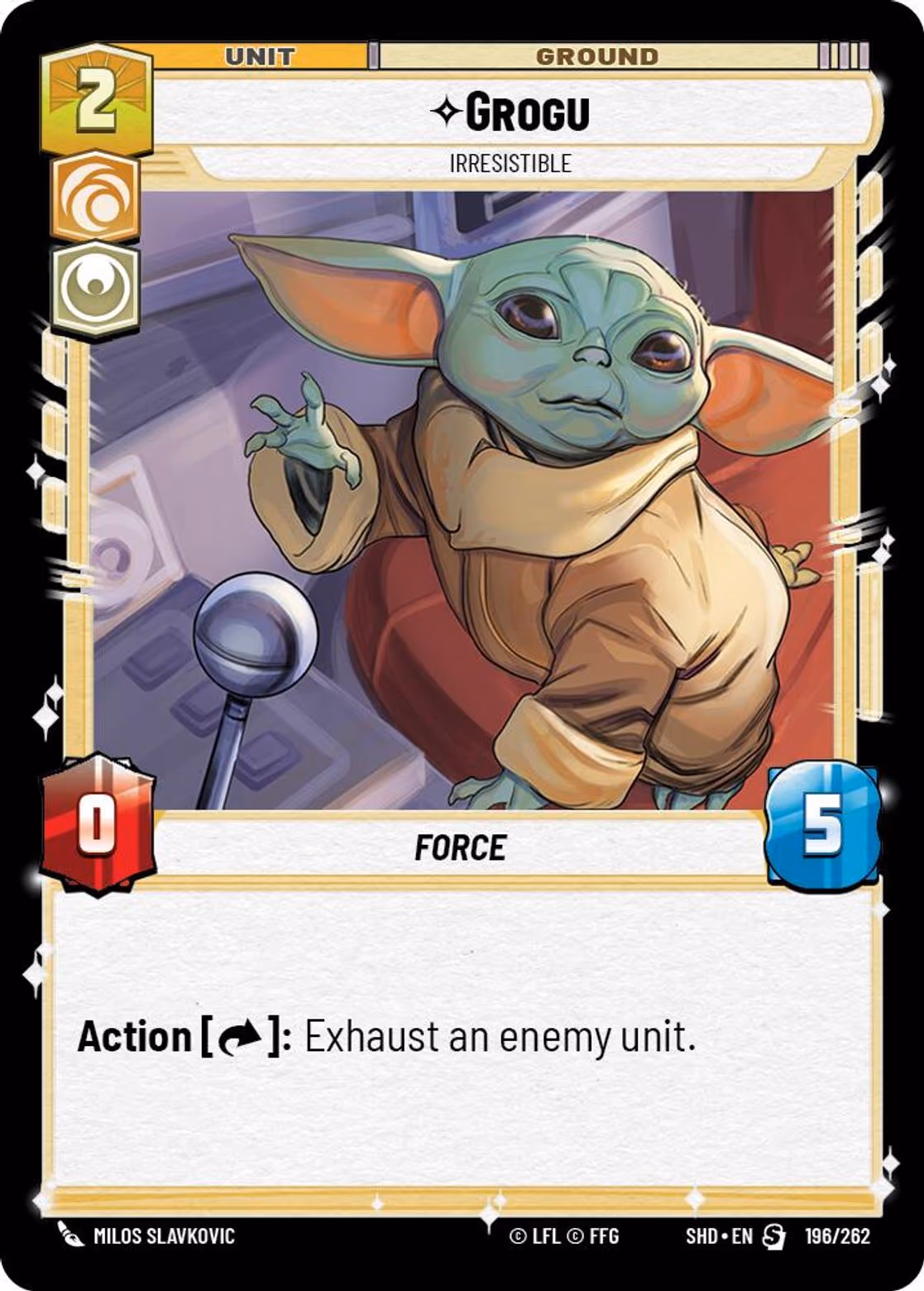 Grogu - Irresistible SHD-196 Star Wars Unlimited card