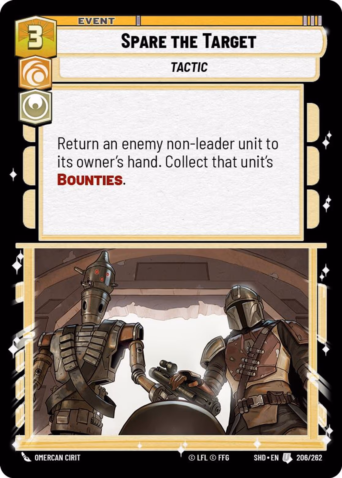 Spare the Target SHD-206 Star Wars Unlimited card