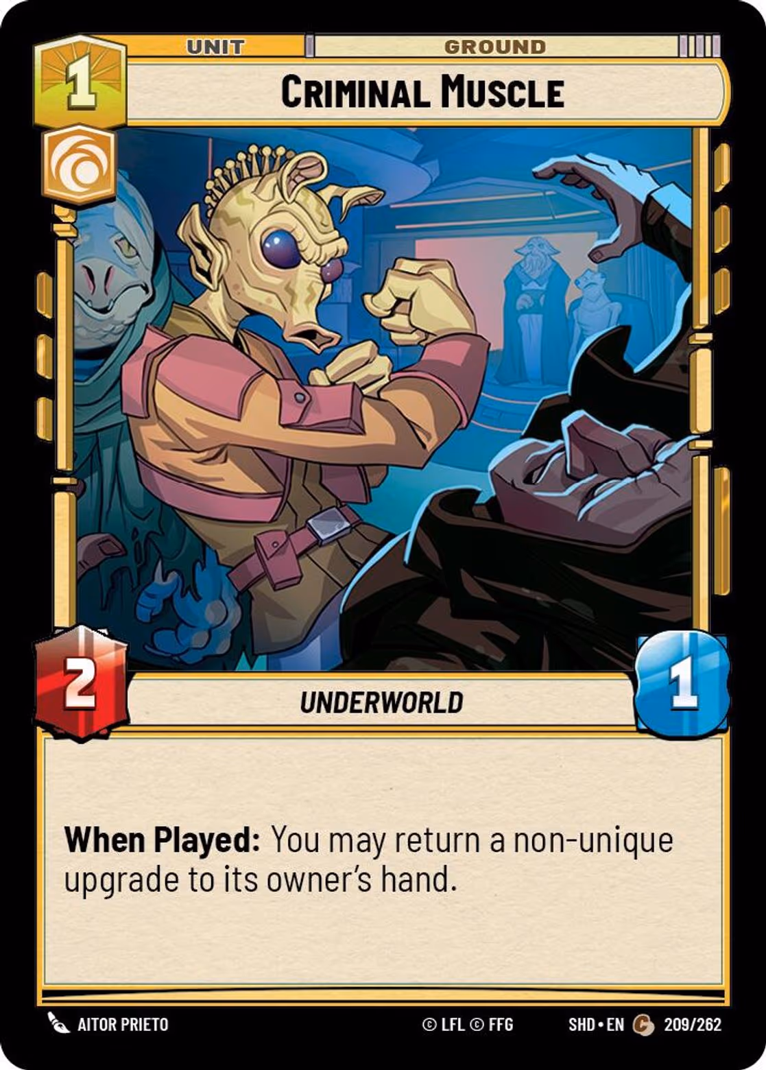 Criminal Muscle SHD-209 Star Wars Unlimited card