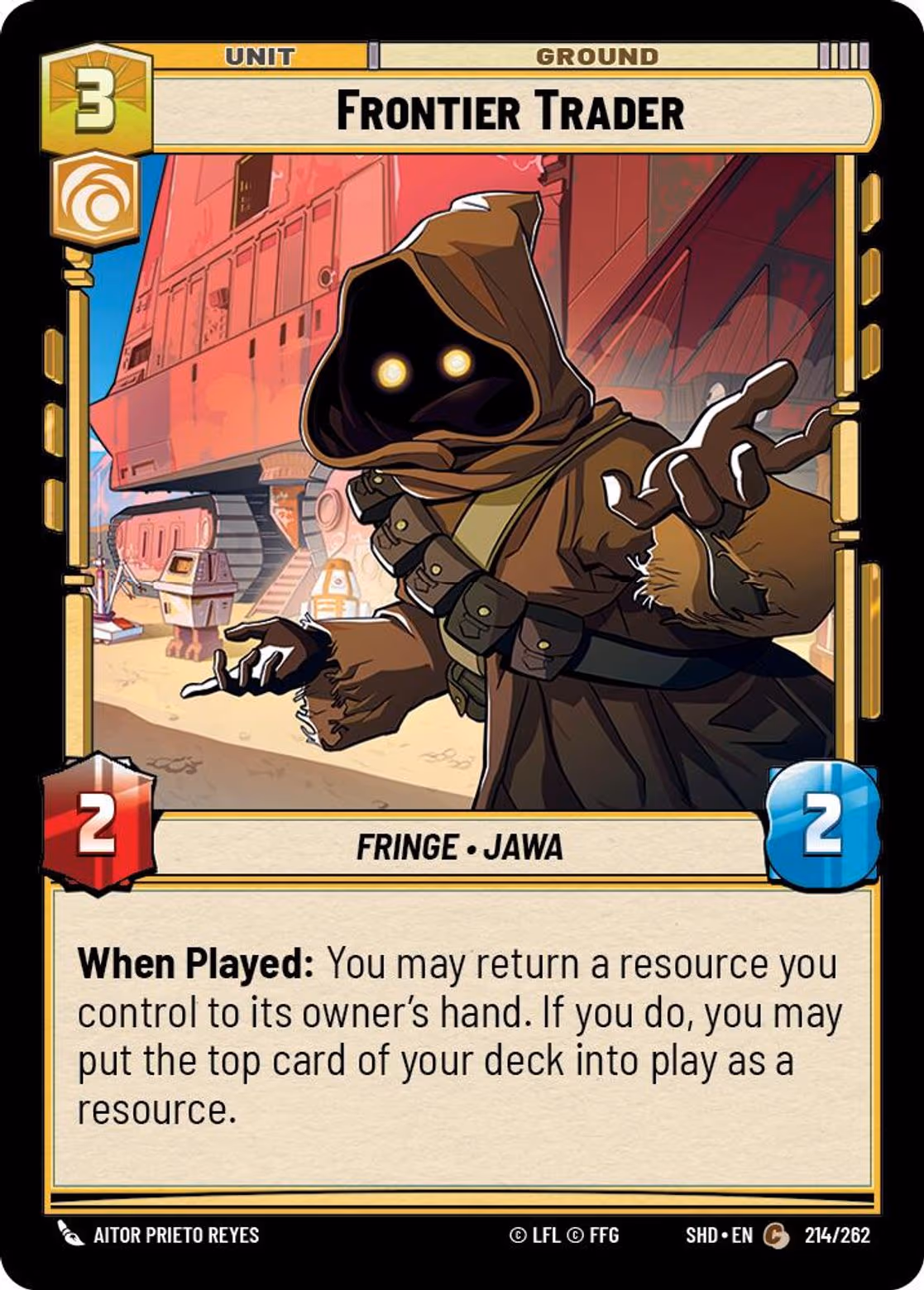 Frontier Trader SHD-214 Star Wars Unlimited card