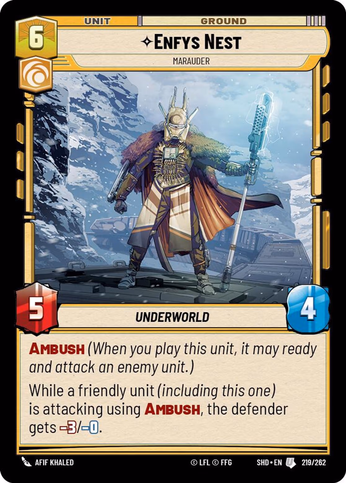 Enfys Nest - Marauder SHD-219 Star Wars Unlimited card