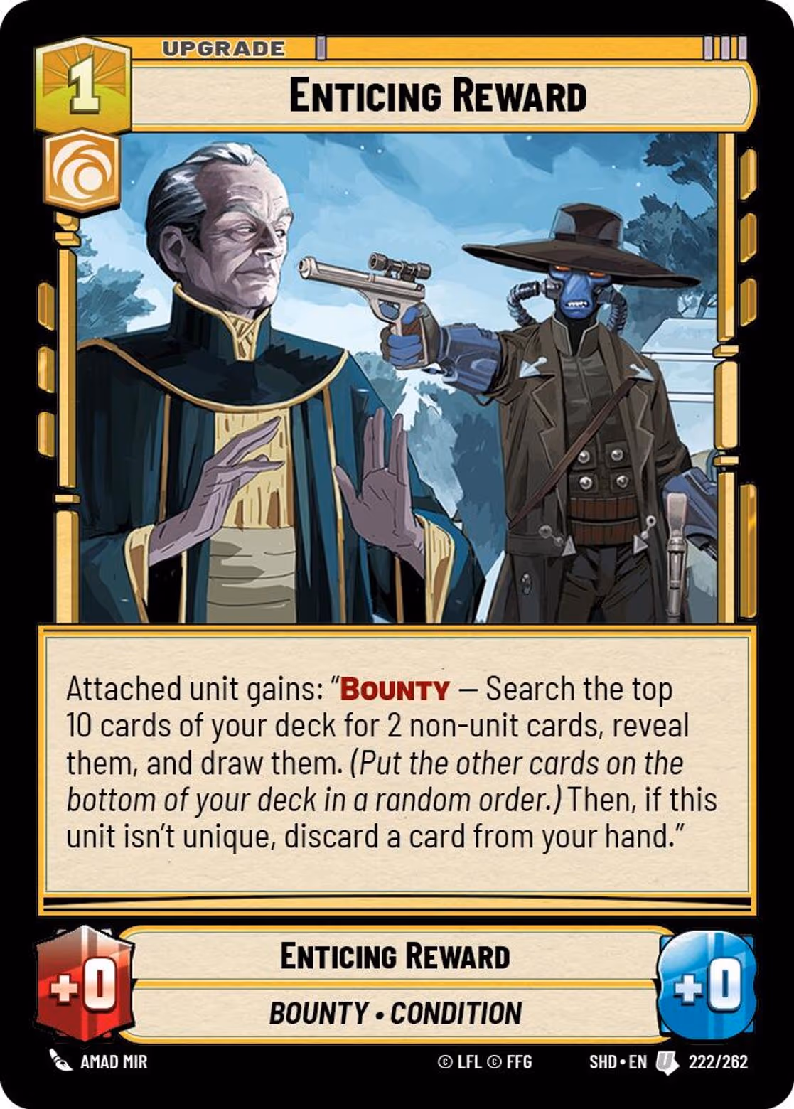 Enticing Reward SHD-222 Star Wars Unlimited card