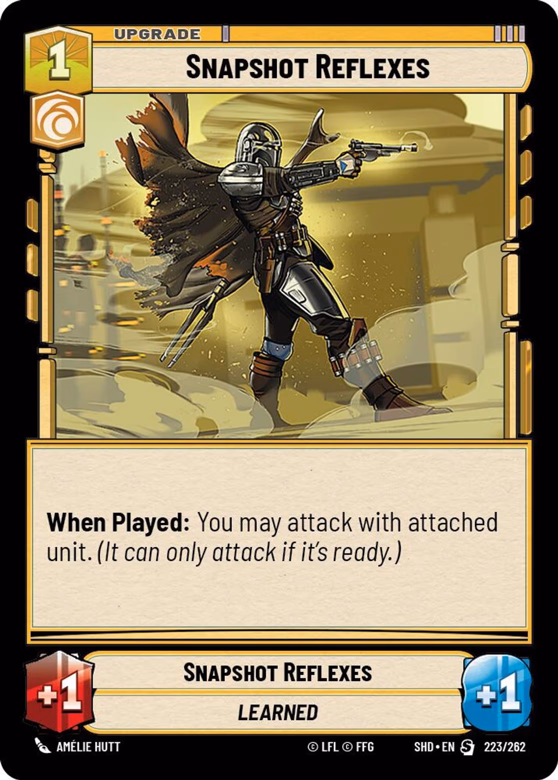 Snapshot Reflexes SHD-223 Star Wars Unlimited card