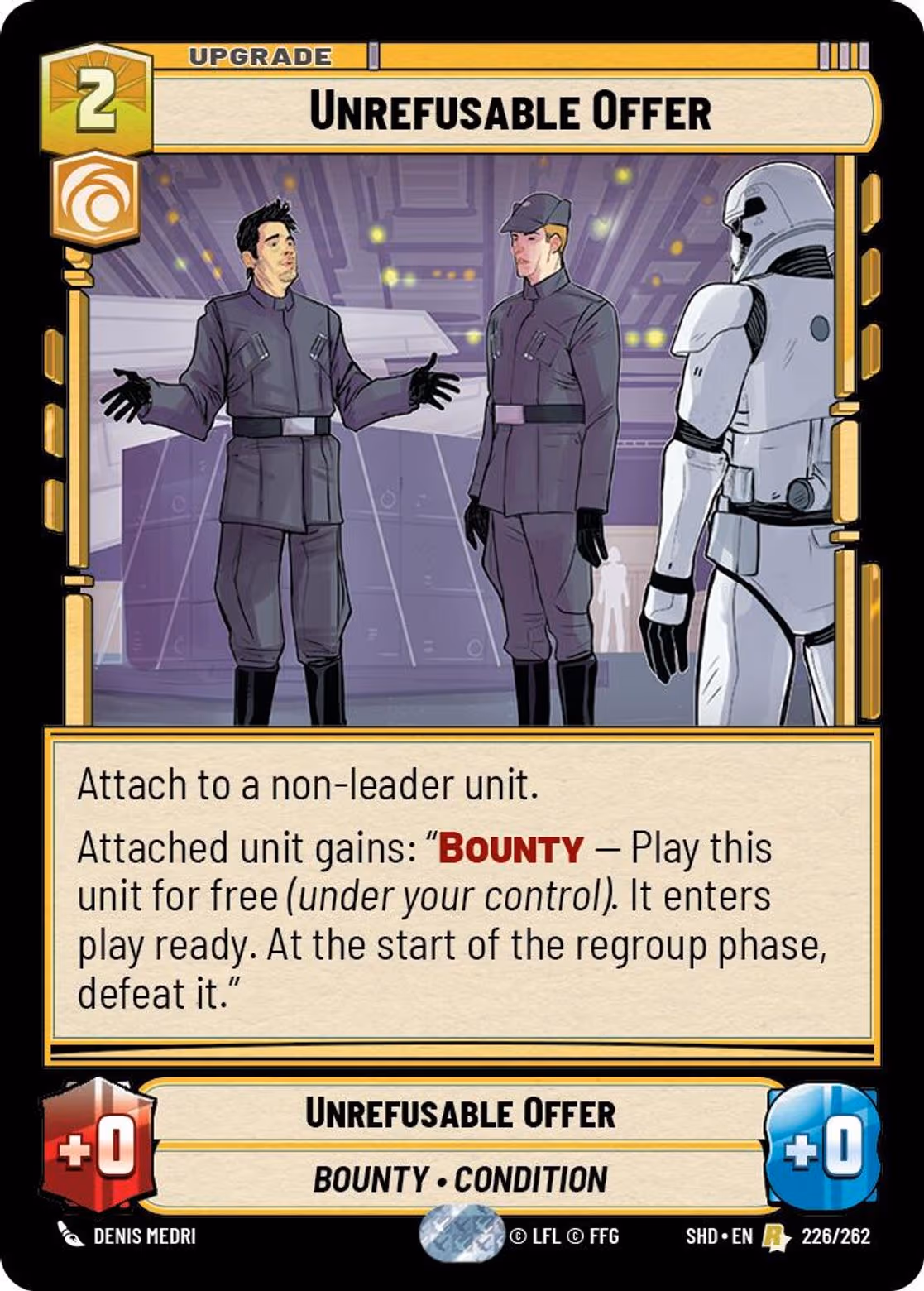 Unrefusable Offer SHD-226 Star Wars Unlimited card
