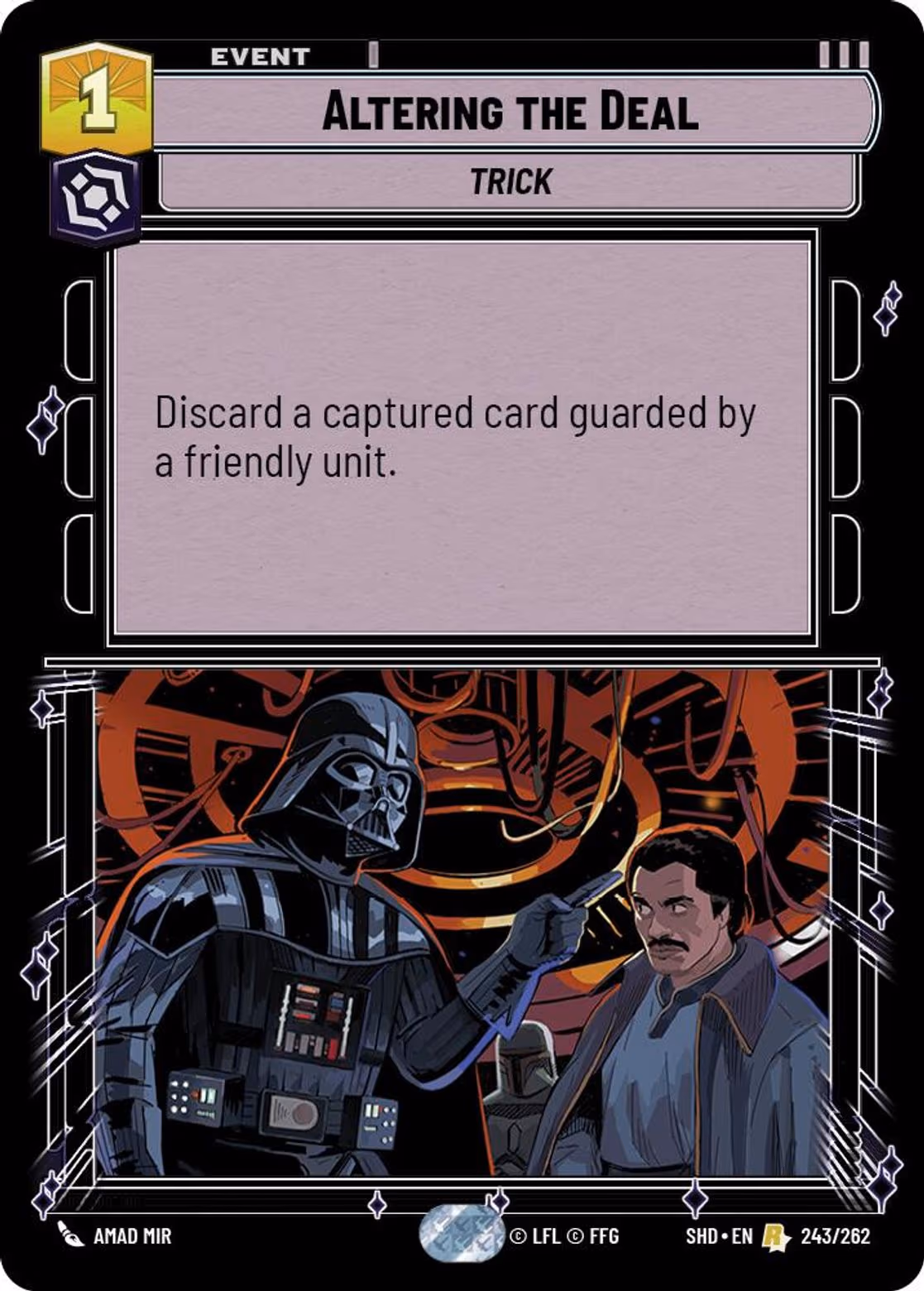 Altering the Deal SHD-243 Star Wars Unlimited card