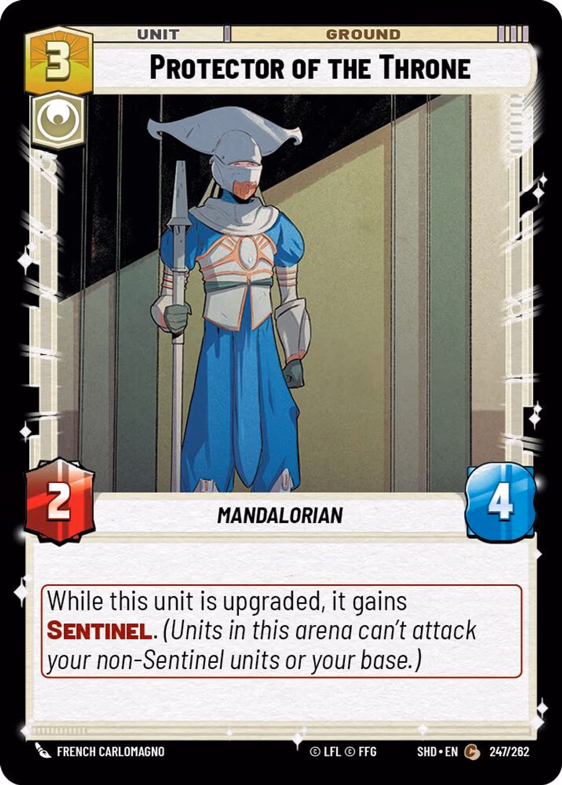 Protector of the Throne SHD-247 Star Wars Unlimited card