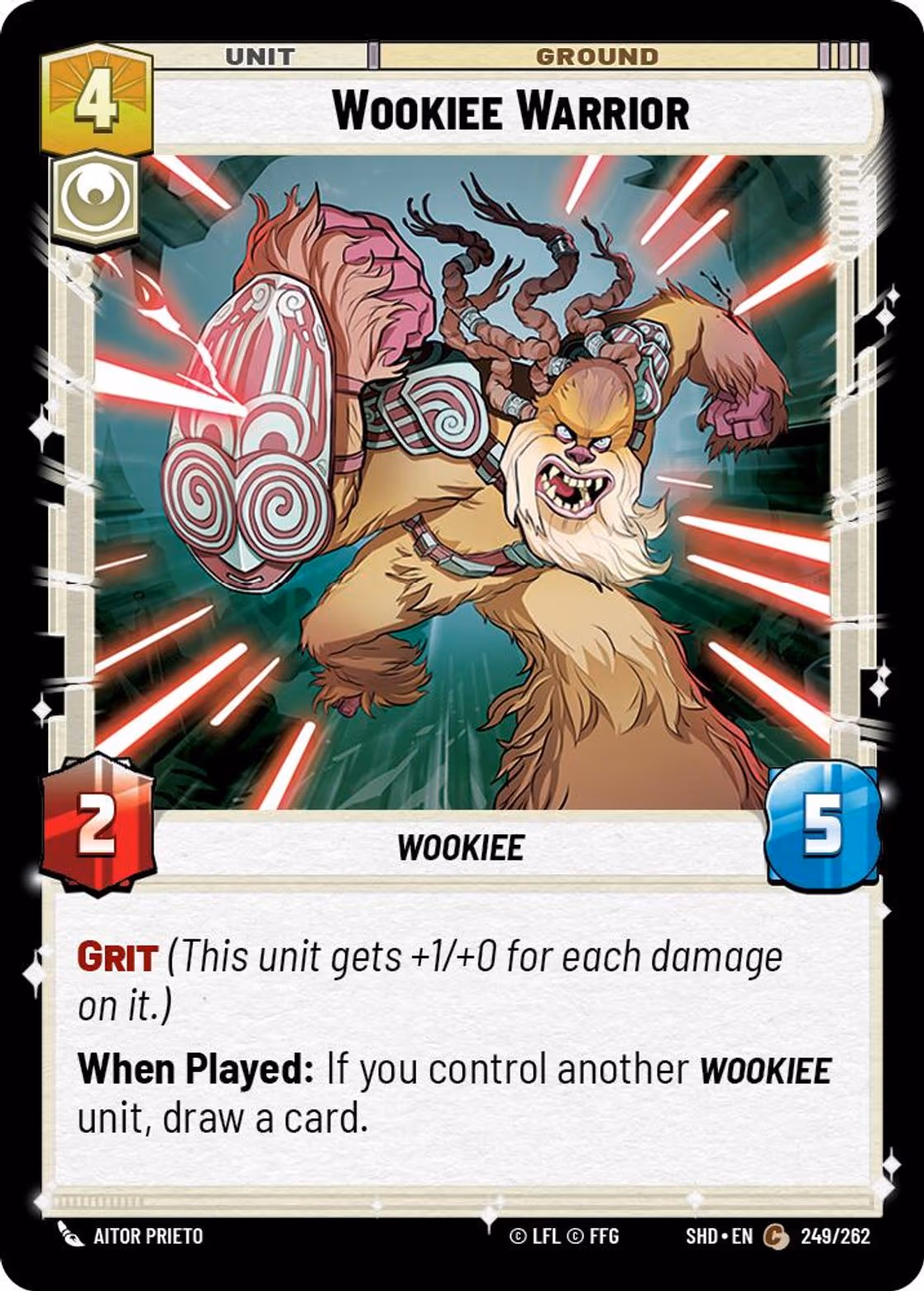 Wookiee Warrior SHD-249 Star Wars Unlimited card
