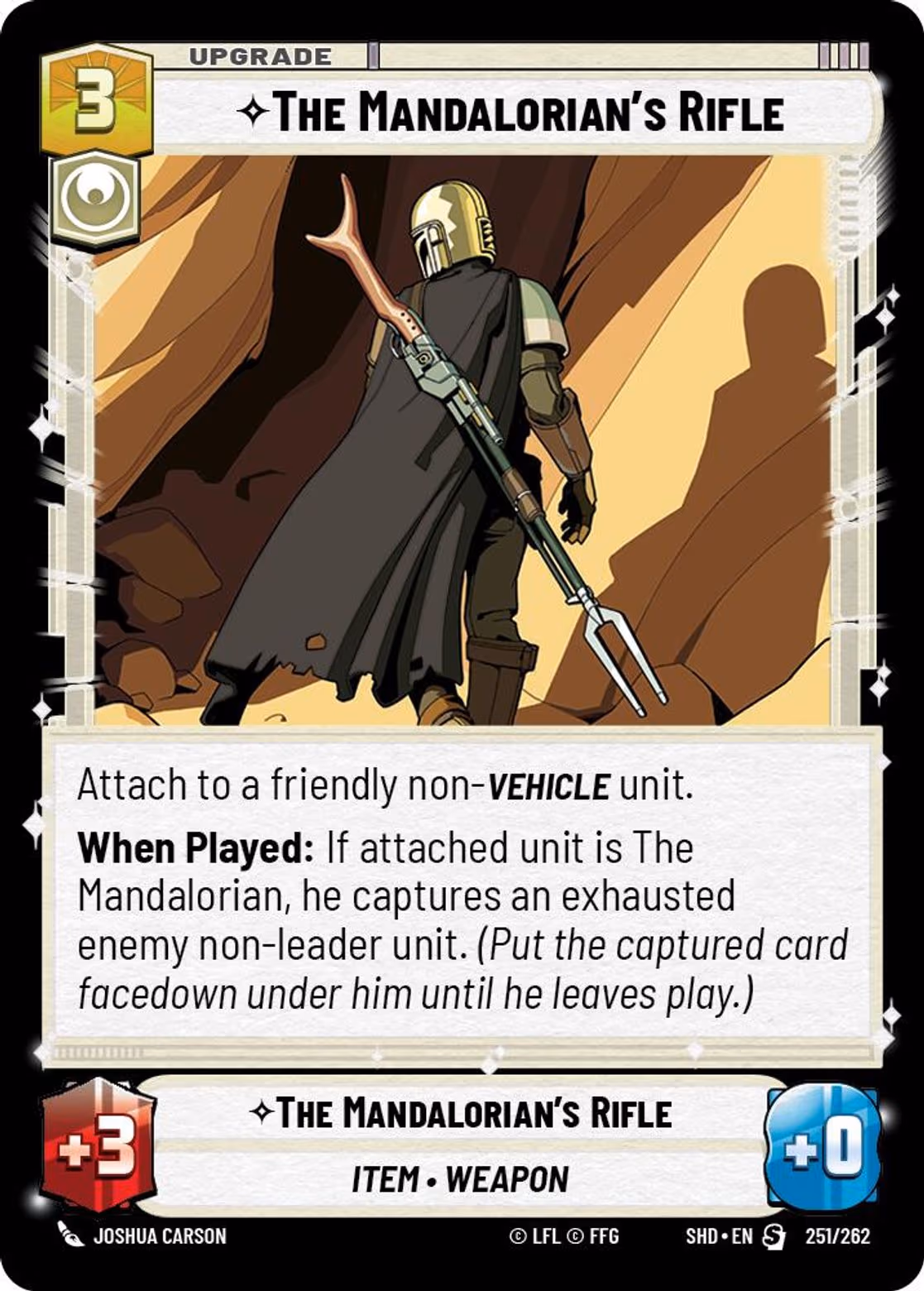 The Mandalorian's Rifle SHD-251 Star Wars Unlimited card