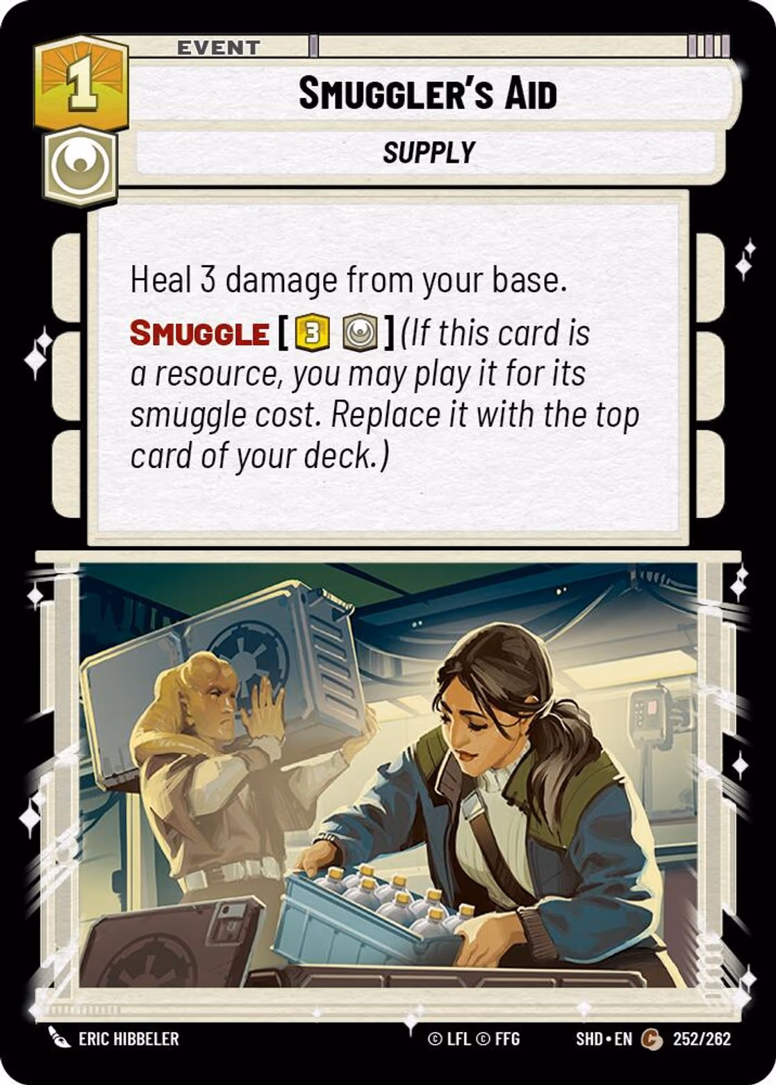 Smuggler's Aid SHD-252 Star Wars Unlimited card