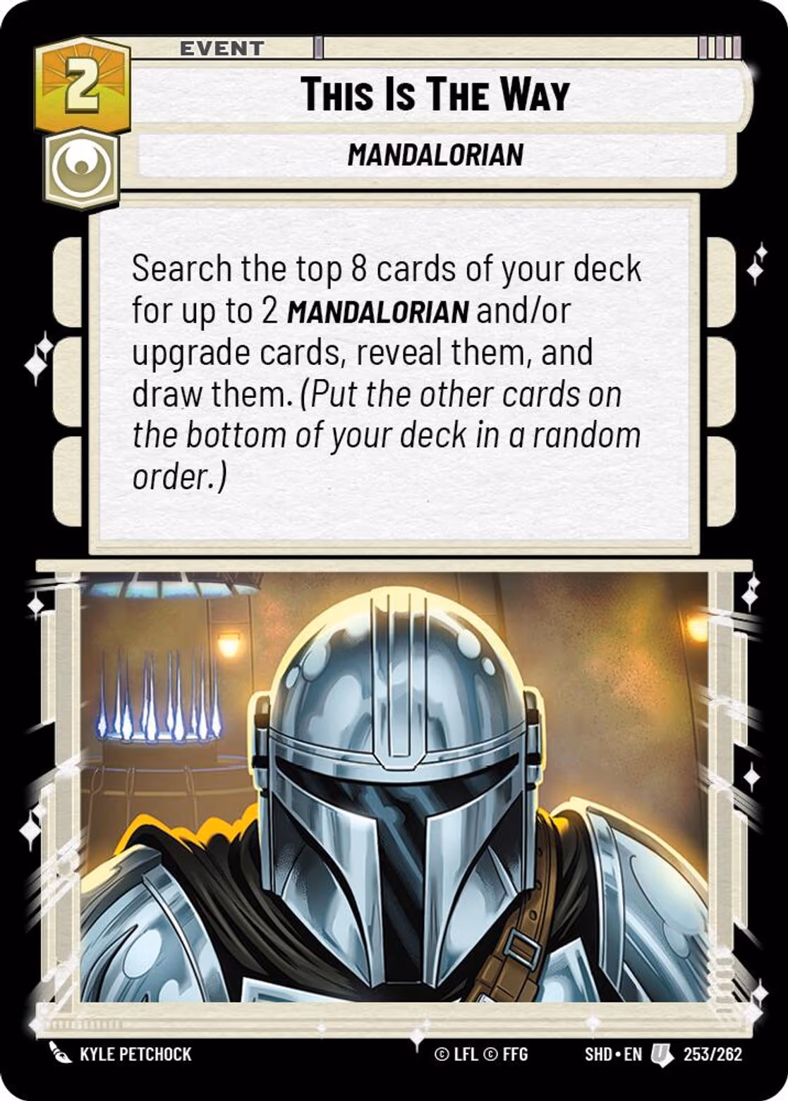 This Is The Way SHD-253 Star Wars Unlimited card