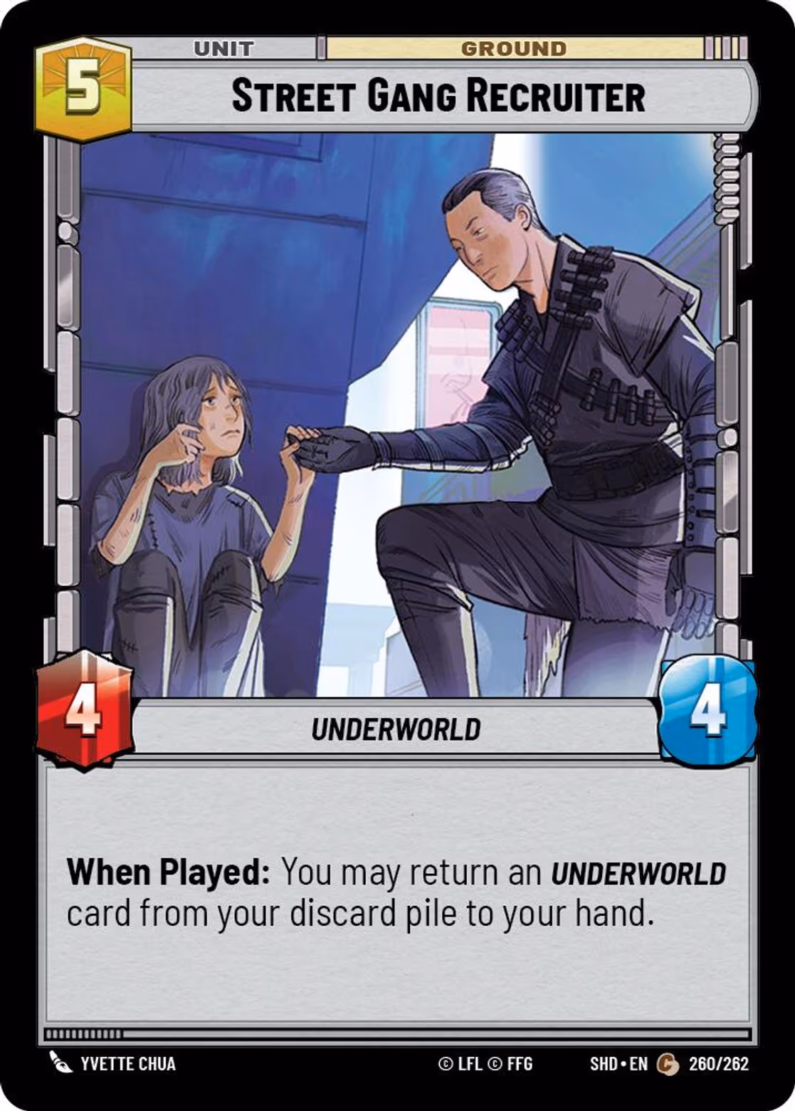 Street Gang Recruiter SHD-260 Star Wars Unlimited card