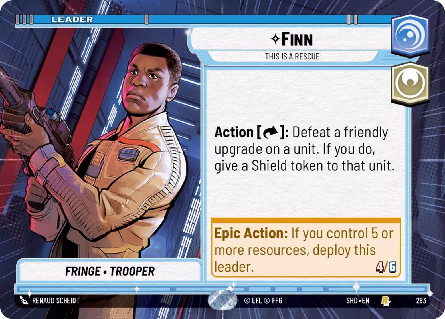 Finn - This is a Rescue SHD-283 Hyperspace Star Wars Unlimited card