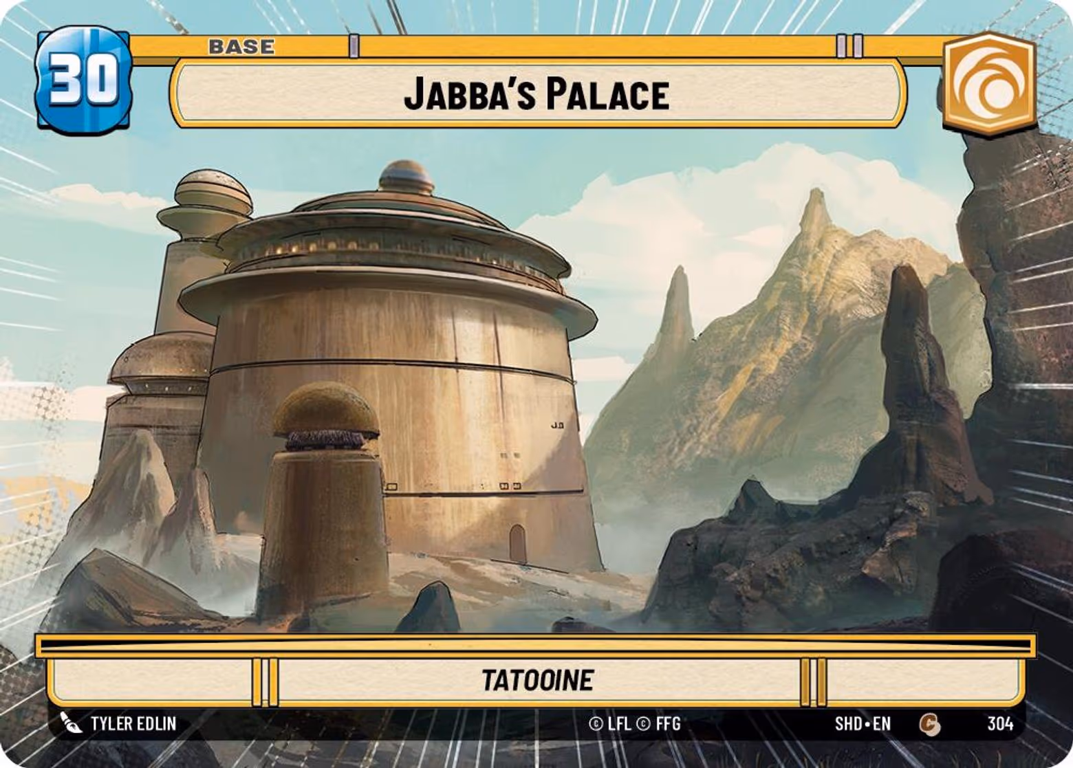 Jabba's Palace - Tatooine SHD-304 Hyperspace Star Wars Unlimited card
