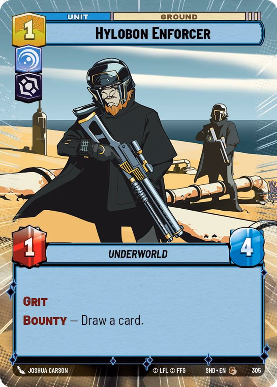 Hylobon Enforcer SHD-305 Hyperspace Star Wars Unlimited card