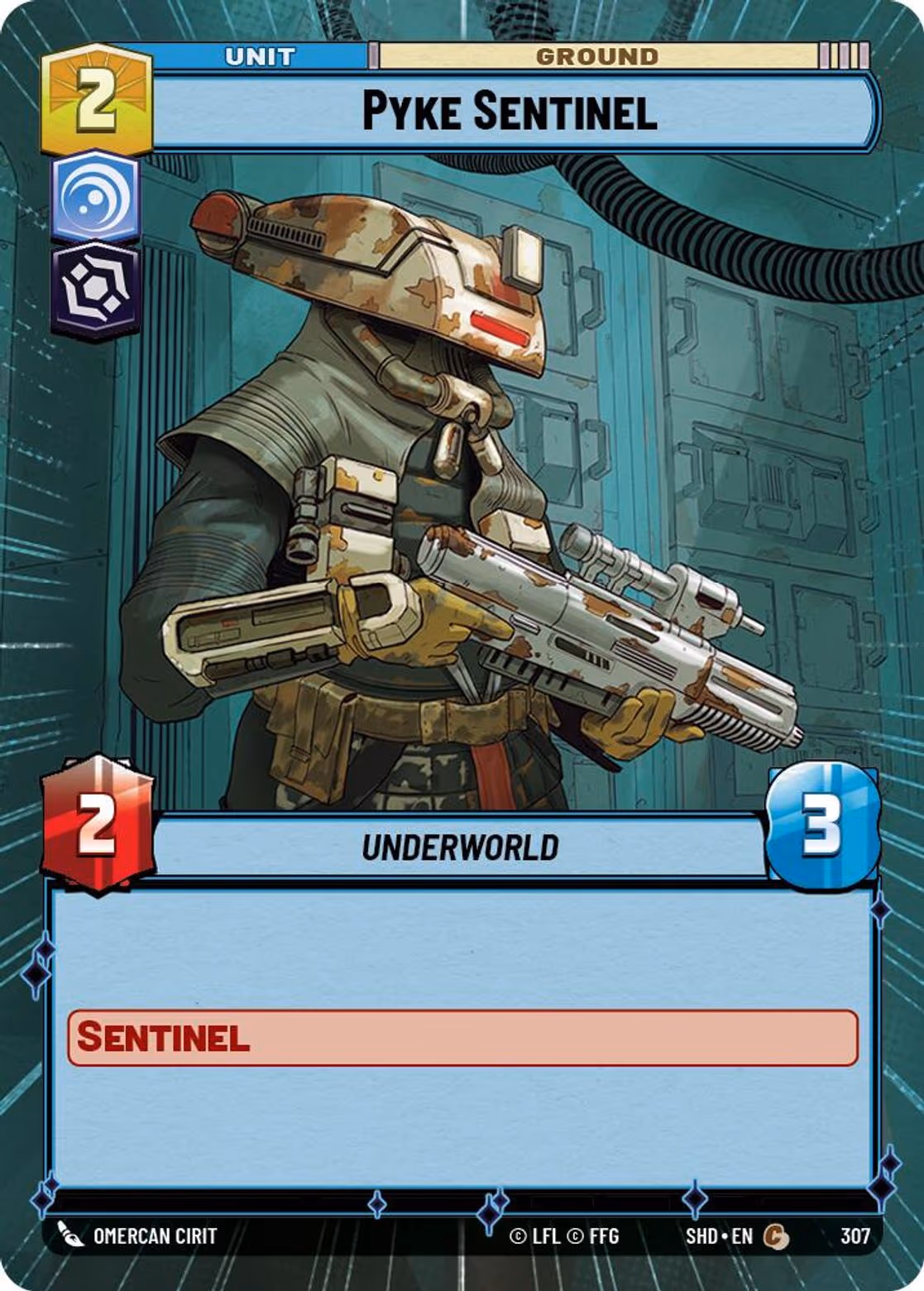 Pyke Sentinel SHD-307 Hyperspace Star Wars Unlimited card