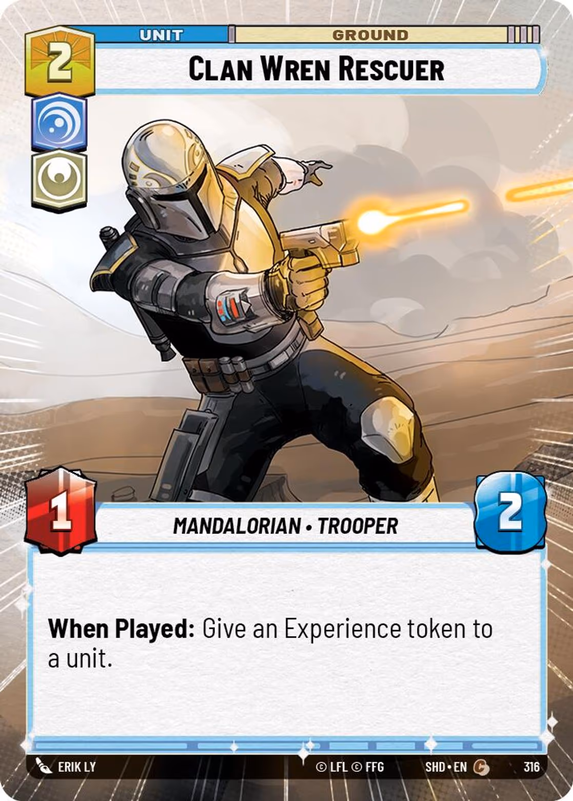 Clan Wren Rescuer SHD-316 Hyperspace Star Wars Unlimited card
