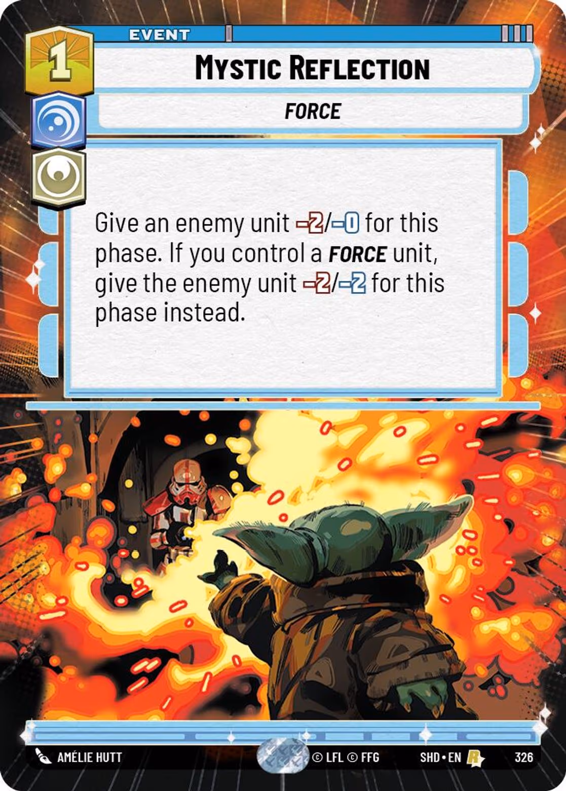 Mystic Reflection SHD-326 Hyperspace Star Wars Unlimited card