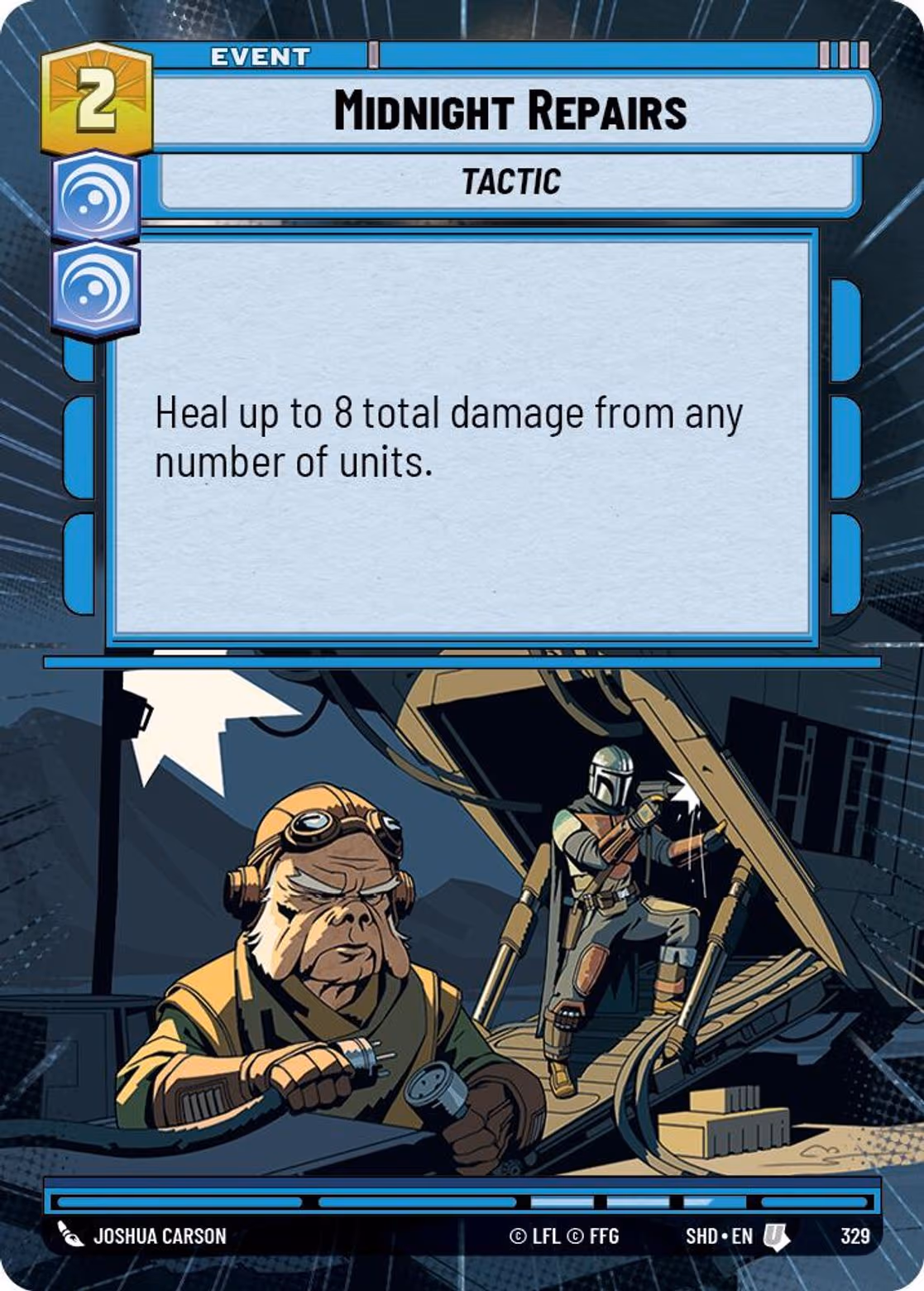 Midnight Repairs SHD-329 Hyperspace Star Wars Unlimited card