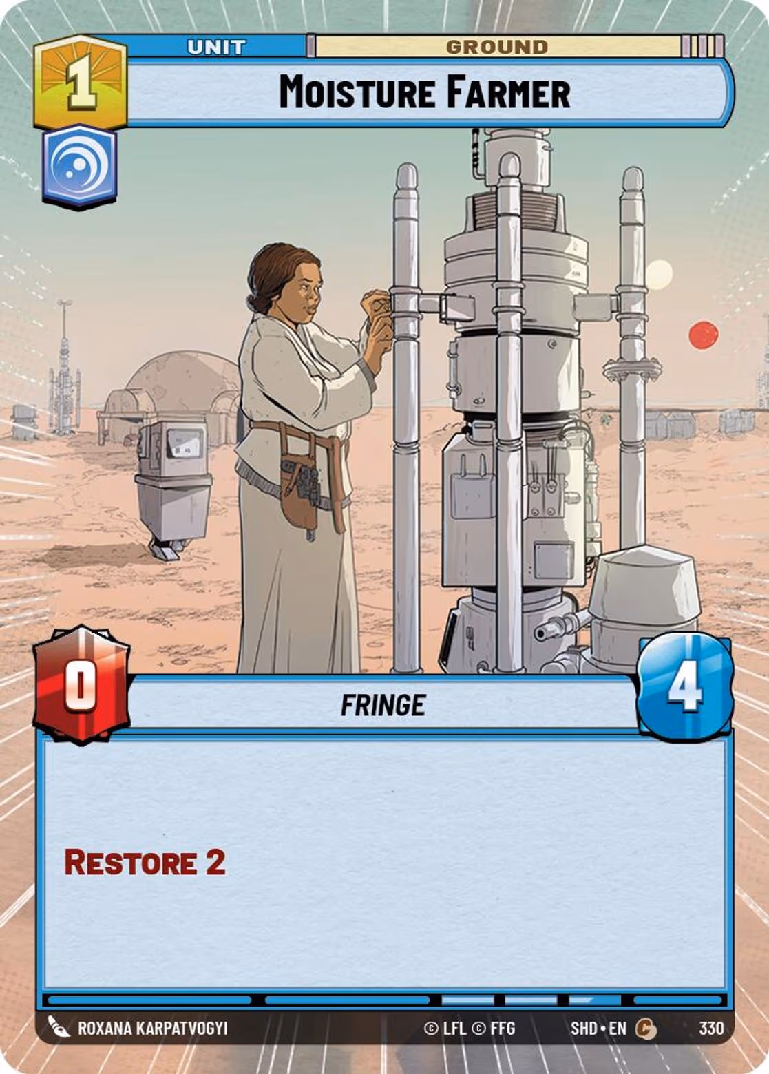 Moisture Farmer SHD-330 Hyperspace Star Wars Unlimited card