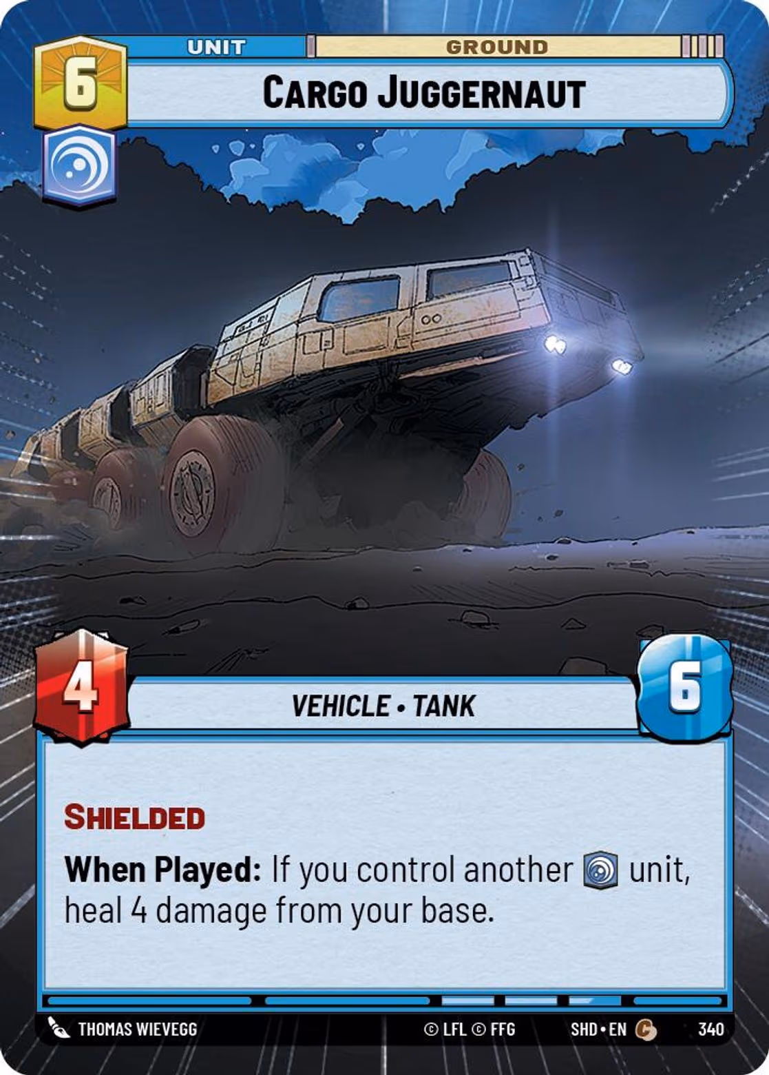 Cargo Juggernaut SHD-340 Hyperspace Star Wars Unlimited card