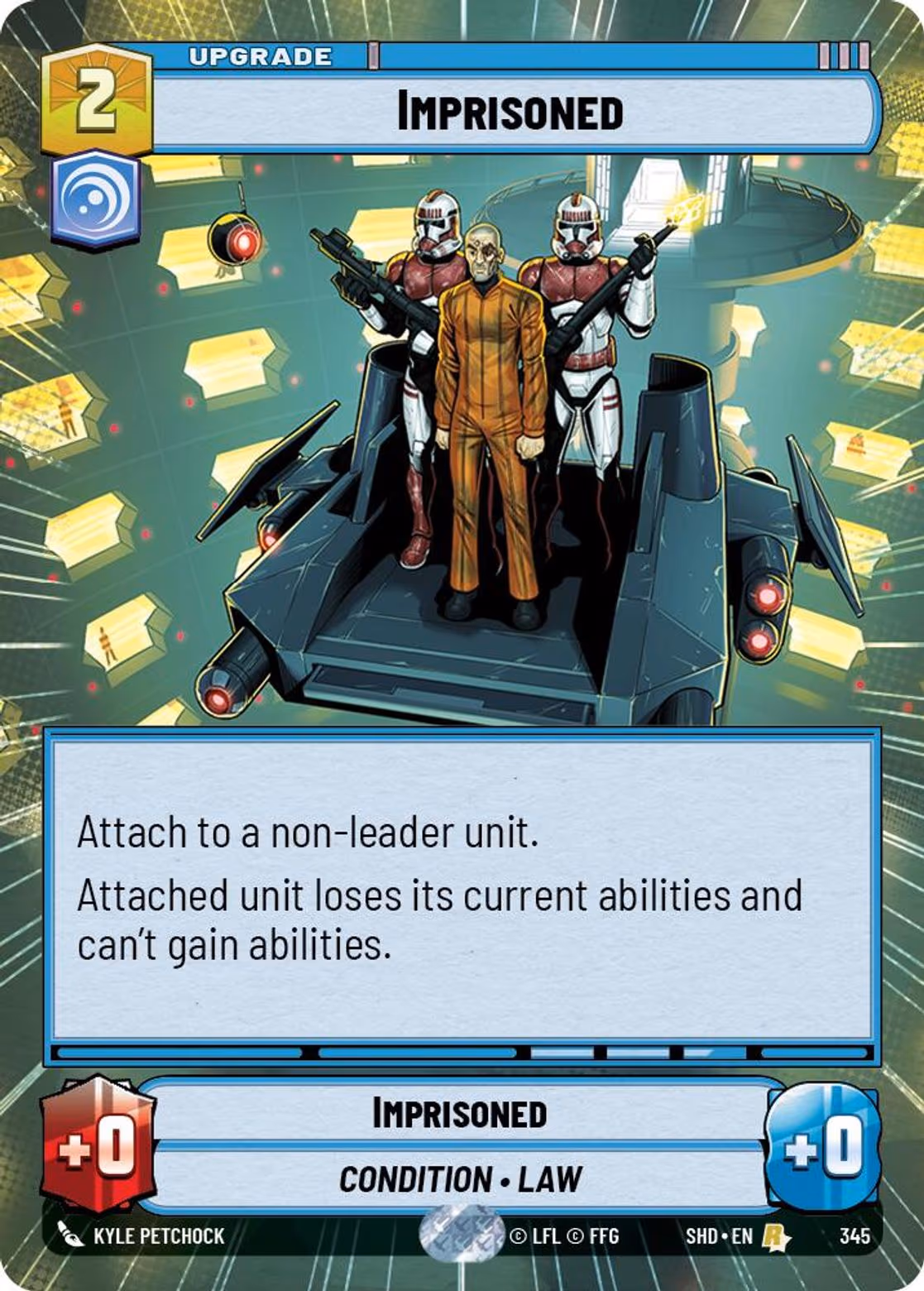 Imprisoned SHD-345 Hyperspace Star Wars Unlimited card