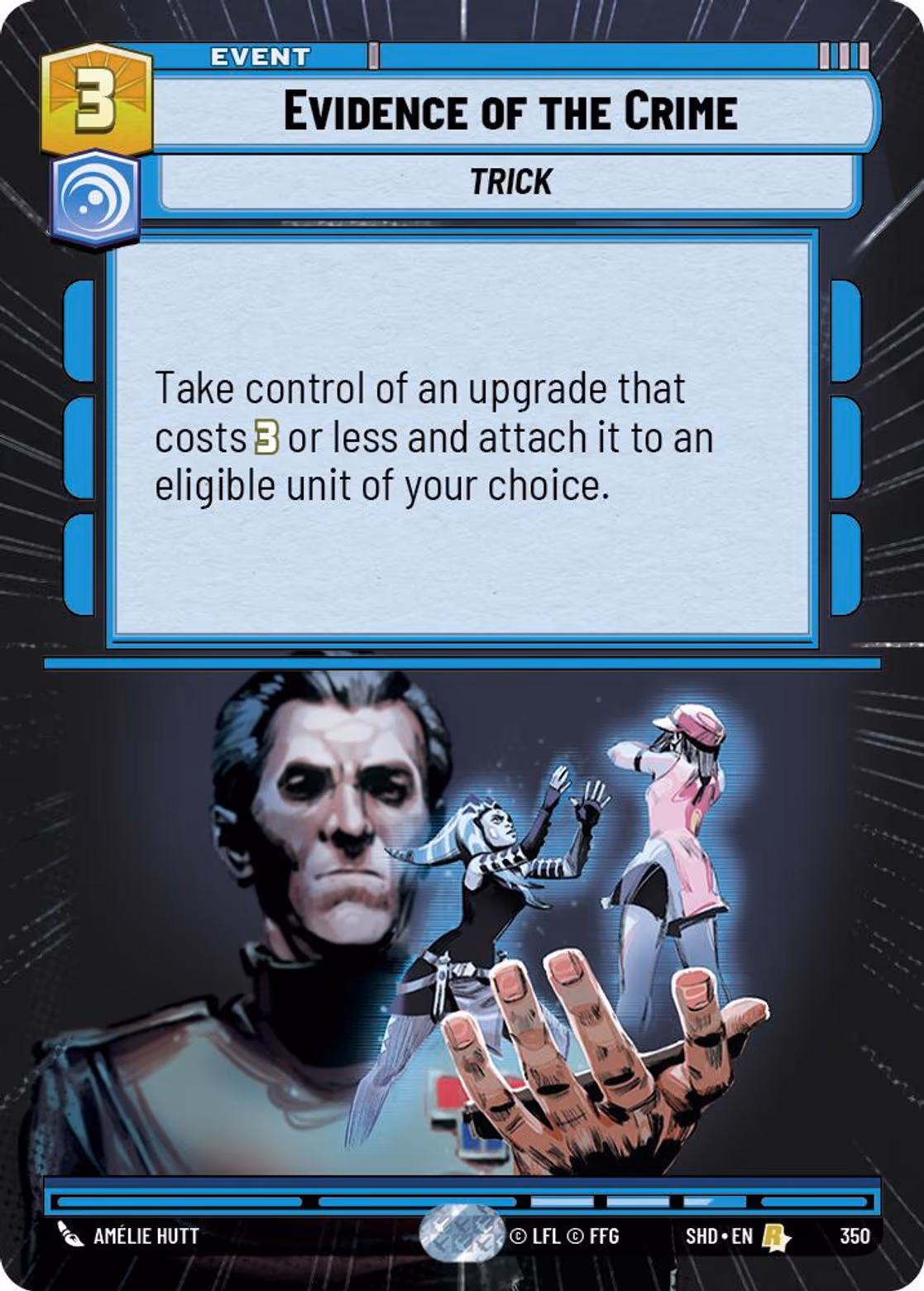 Evidence of the Crime SHD-350 Hyperspace Star Wars Unlimited card
