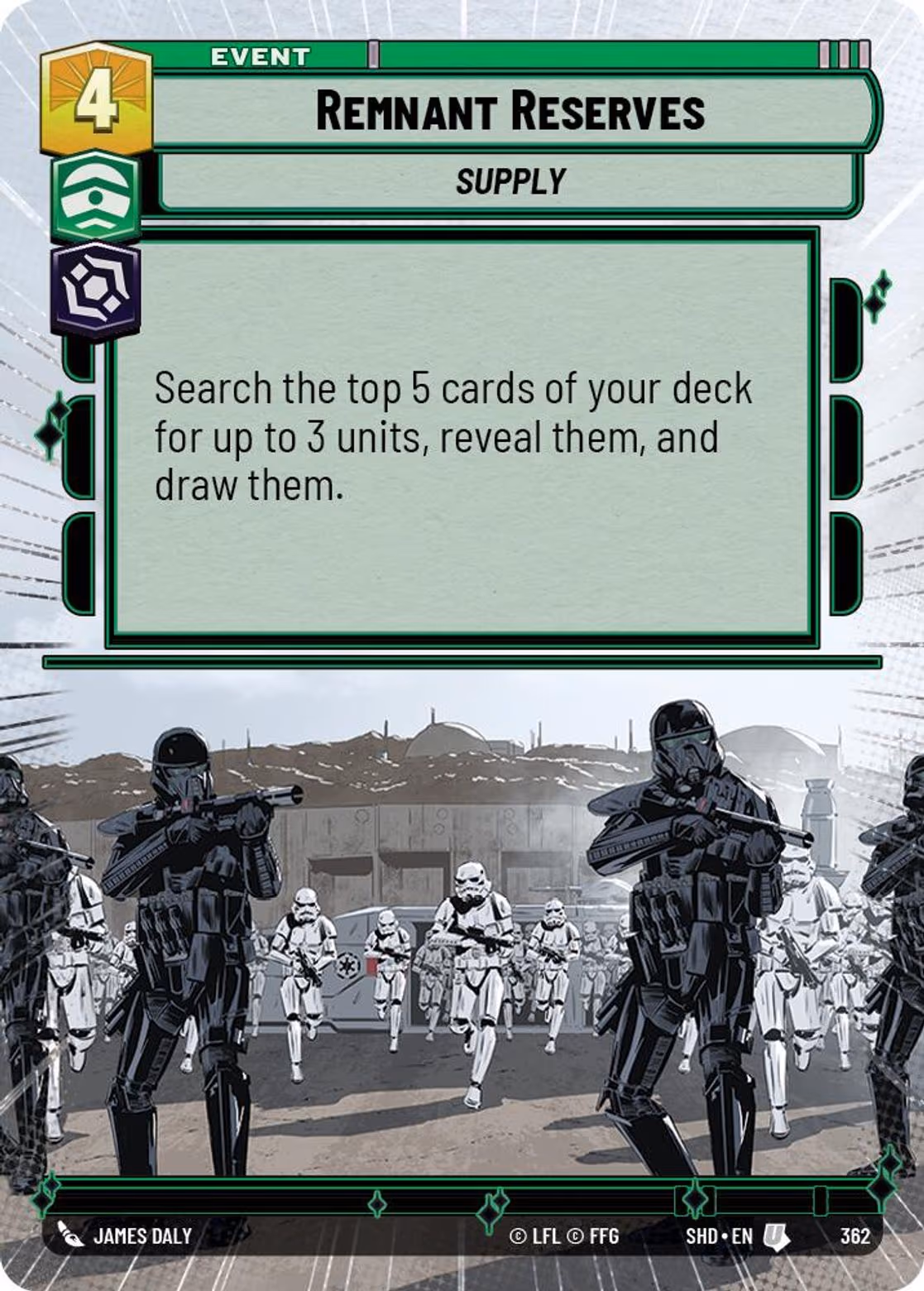 Remnant Reserves SHD-362 Hyperspace Star Wars Unlimited card