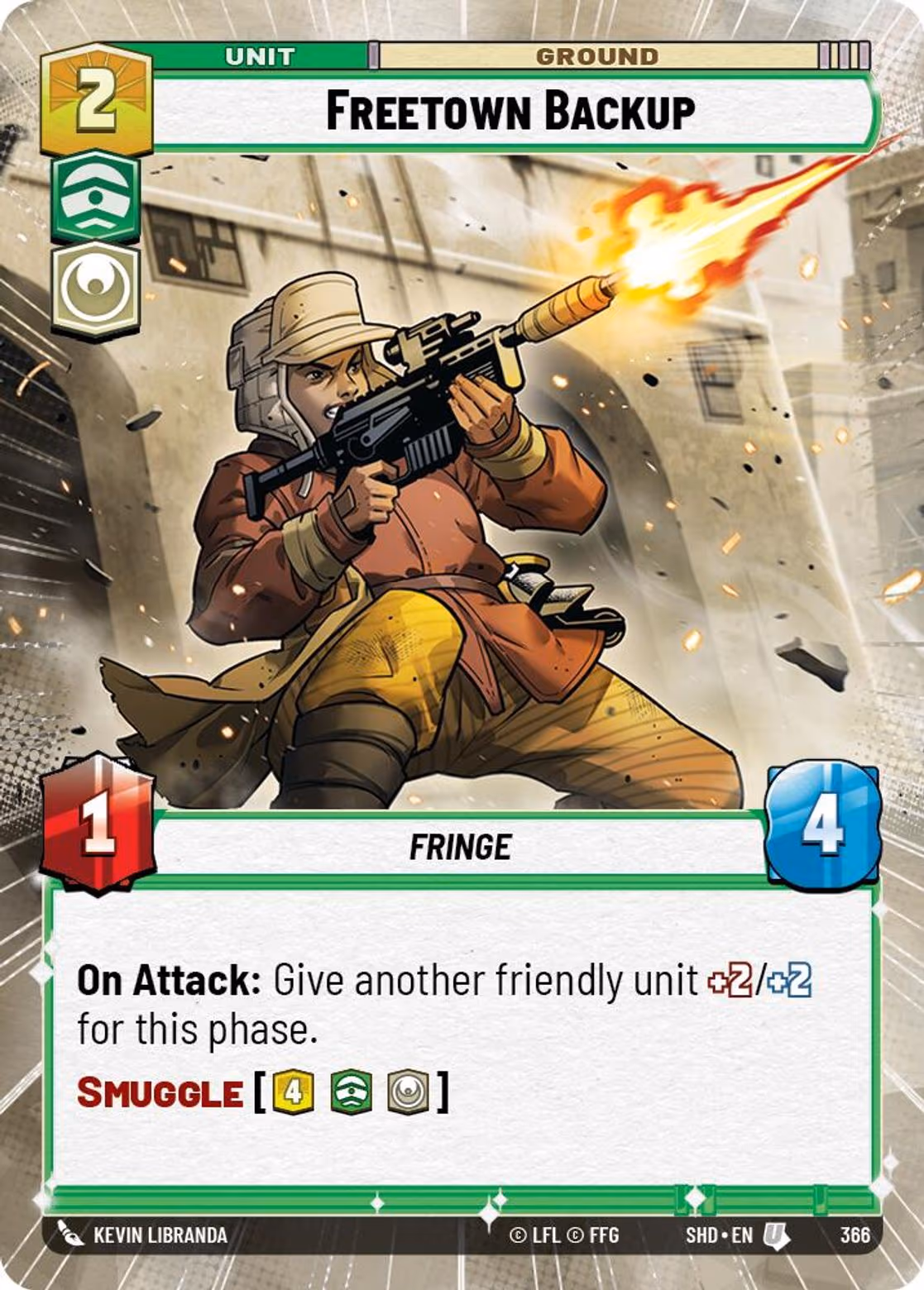Freetown Backup SHD-366 Hyperspace Star Wars Unlimited card