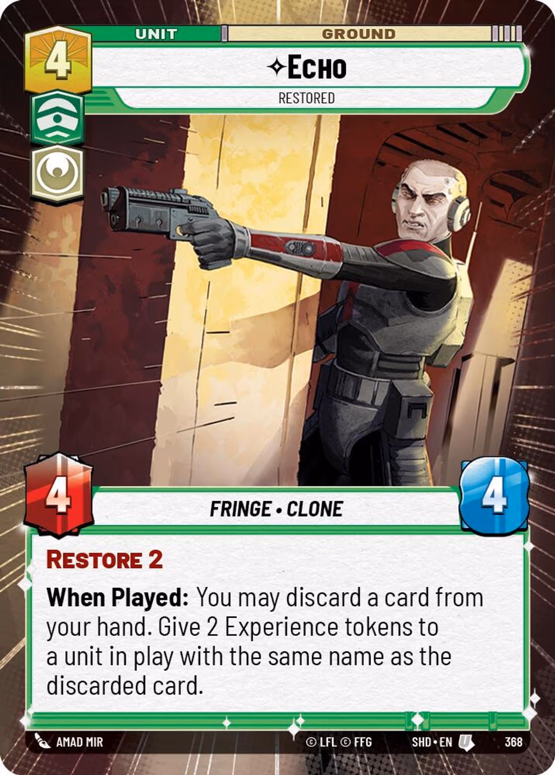 Echo - Restored SHD-368 Hyperspace Star Wars Unlimited card
