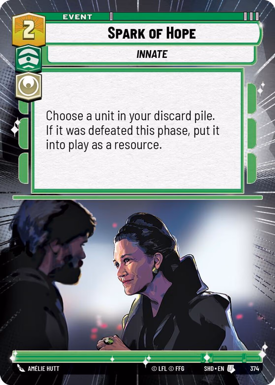 Spark of Hope SHD-374 Hyperspace Star Wars Unlimited card