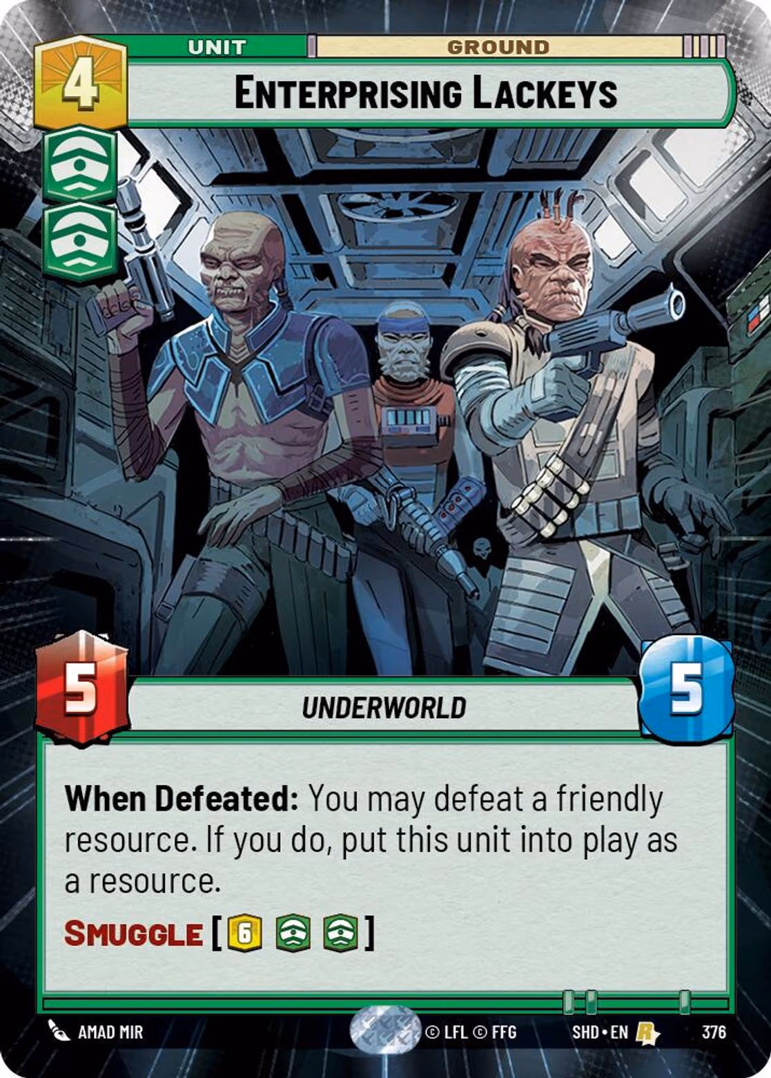 Enterprising Lackeys SHD-376 Hyperspace Star Wars Unlimited card