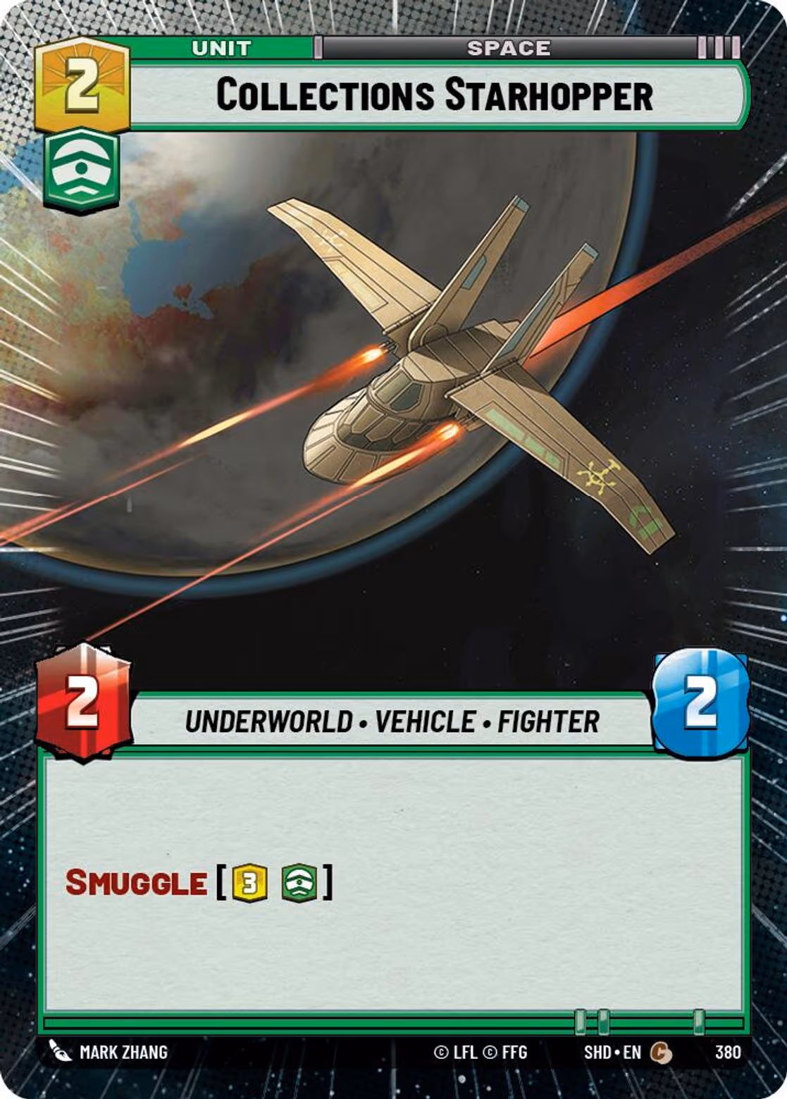 Collections Starhopper SHD-380 Hyperspace Star Wars Unlimited card