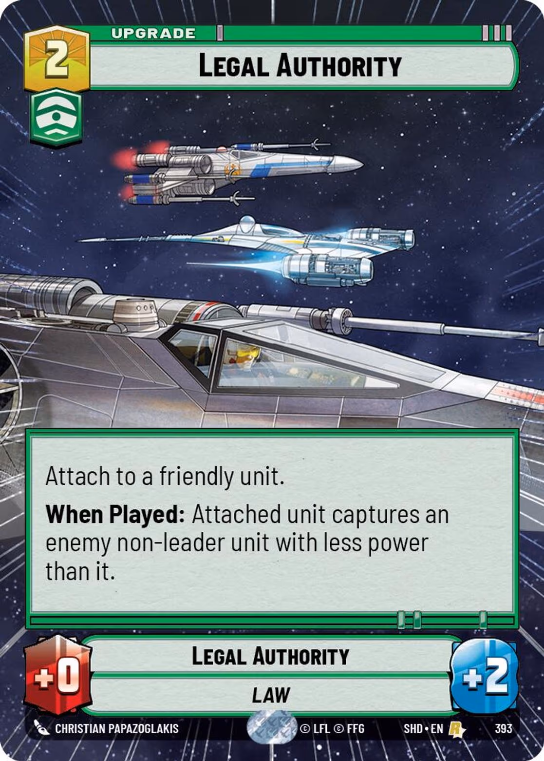 Legal Authority SHD-393 Hyperspace Star Wars Unlimited card